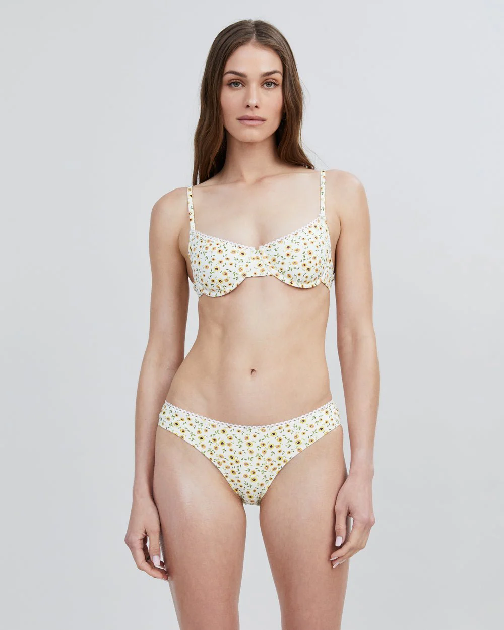 Daphne Bikini Bottom | Sunflower Print - Image 4