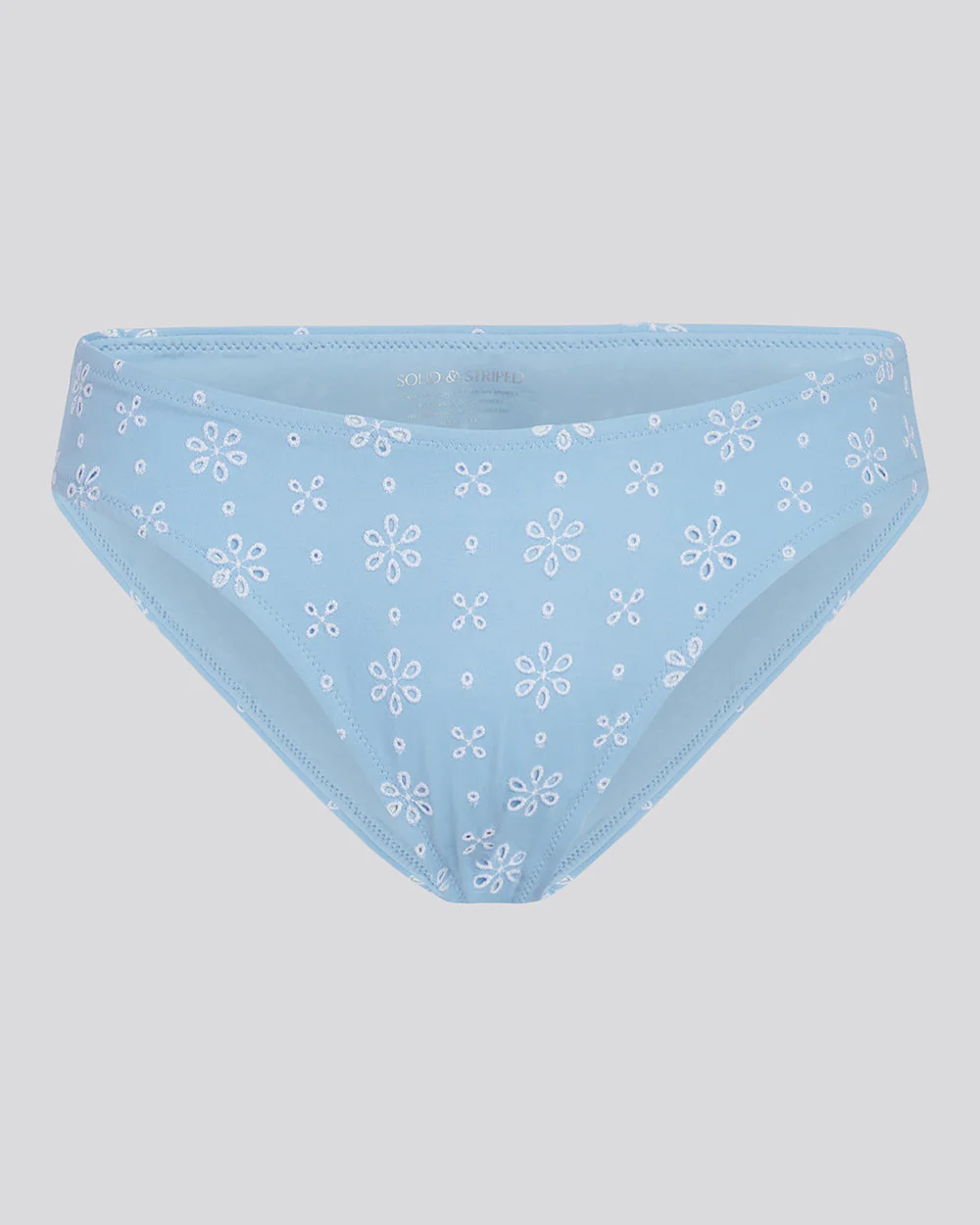 Daphne Eyelet Bikini Bottom | Powder Blue - Image 2