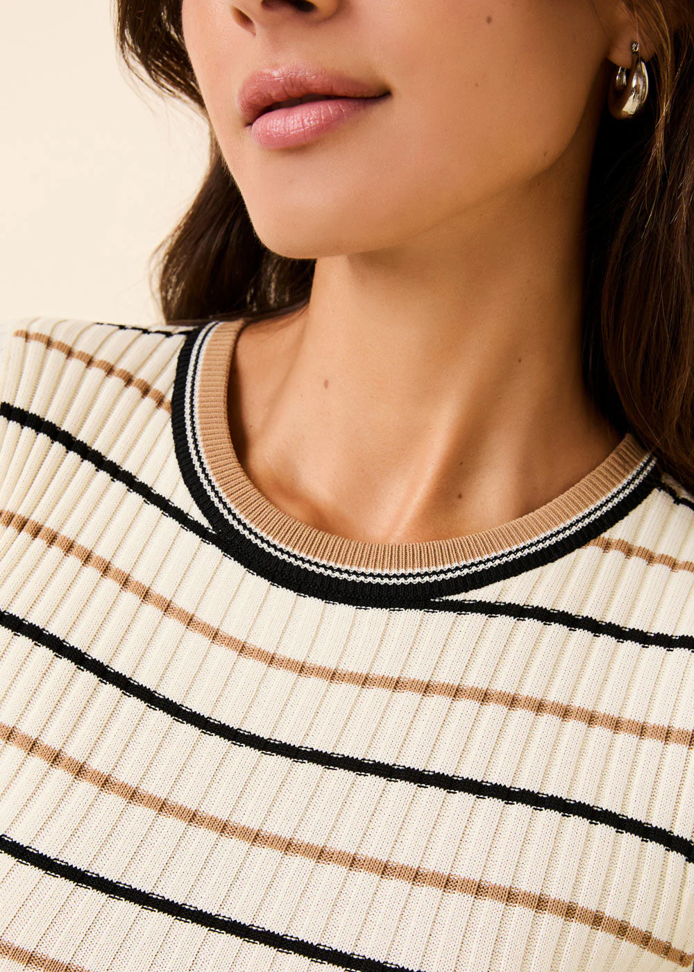 Dora Ribbed Knit Dress | Brule Multi Stripe - Image 4