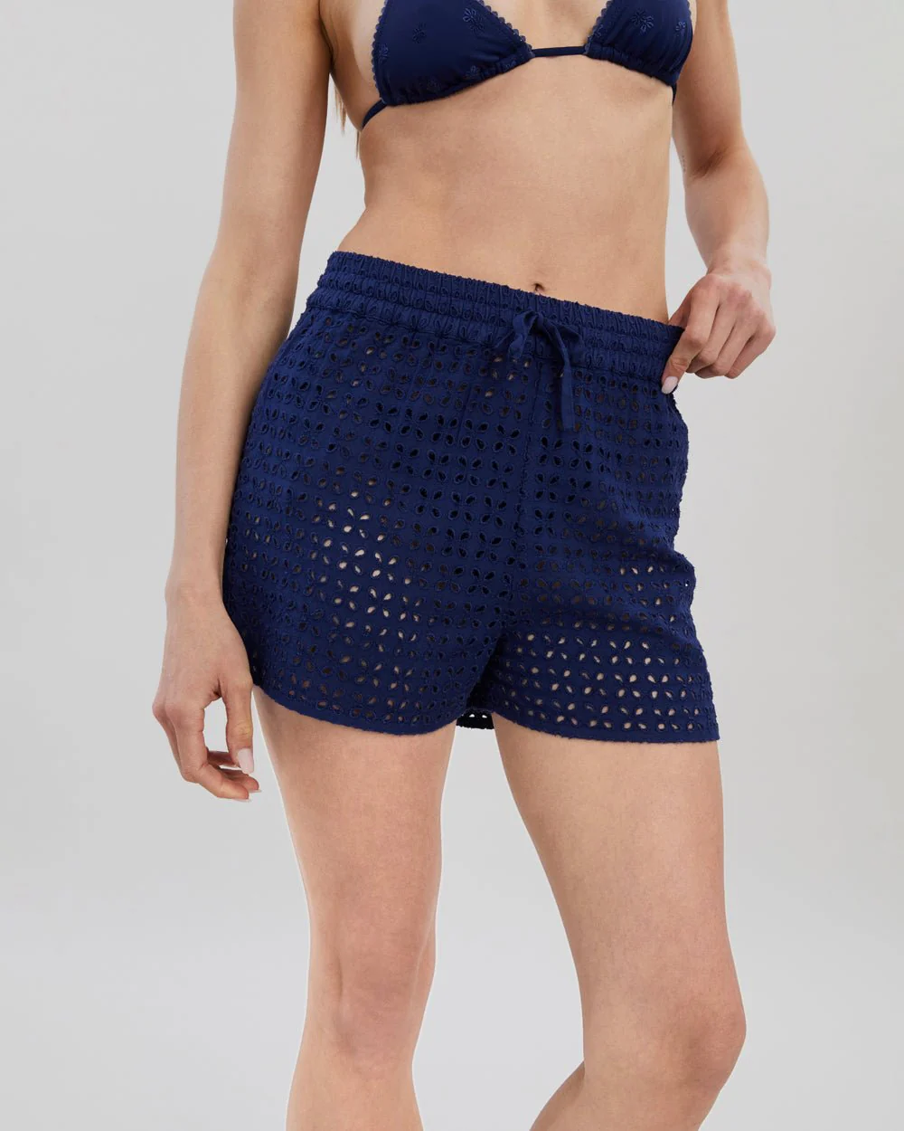 Charlie Short Leaf Eyelet | French Navy - Image 4