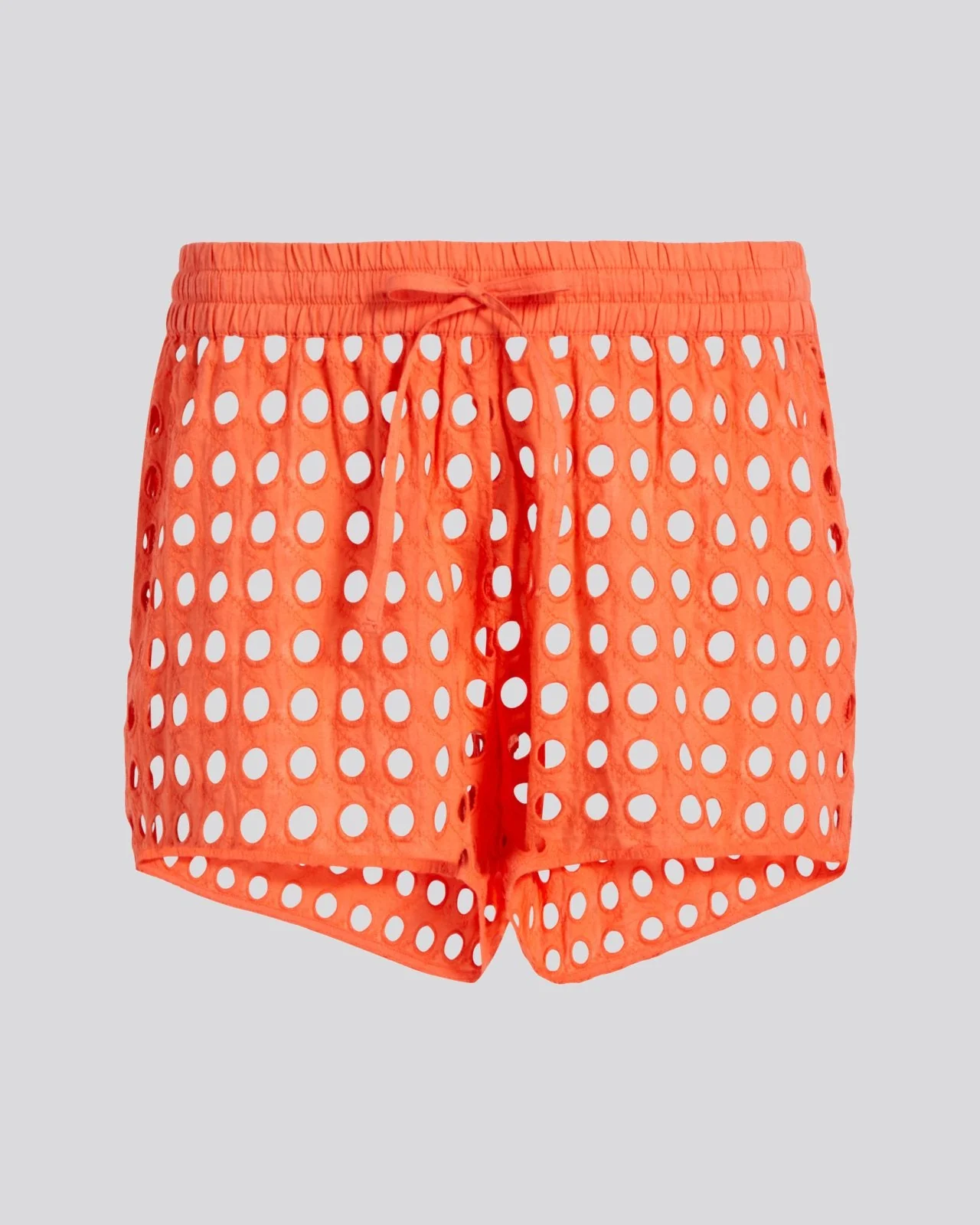 Eyelet Charlie Short | Hot Coral - Image 4