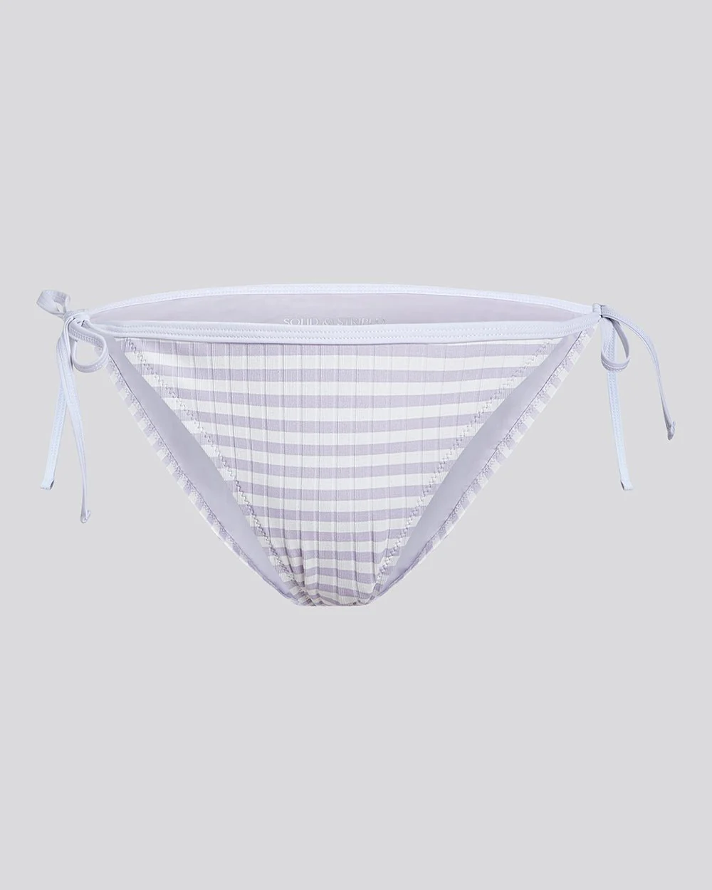 Iris Ribbed Bikini Bottom | Lilac Stripe - Image 5