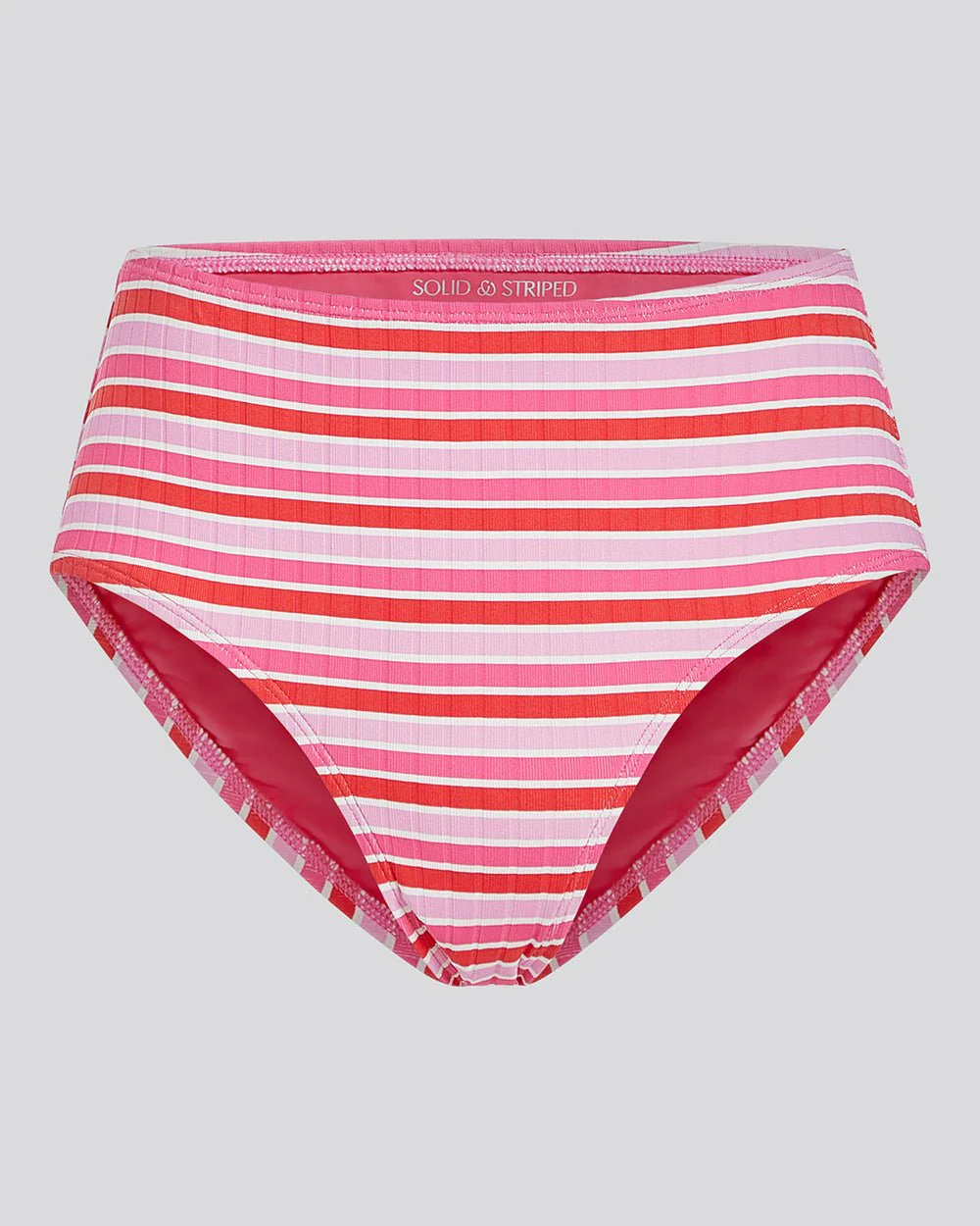Lilo Ribbed Bikini Bottom | Pink Multi Stripe - Image 4