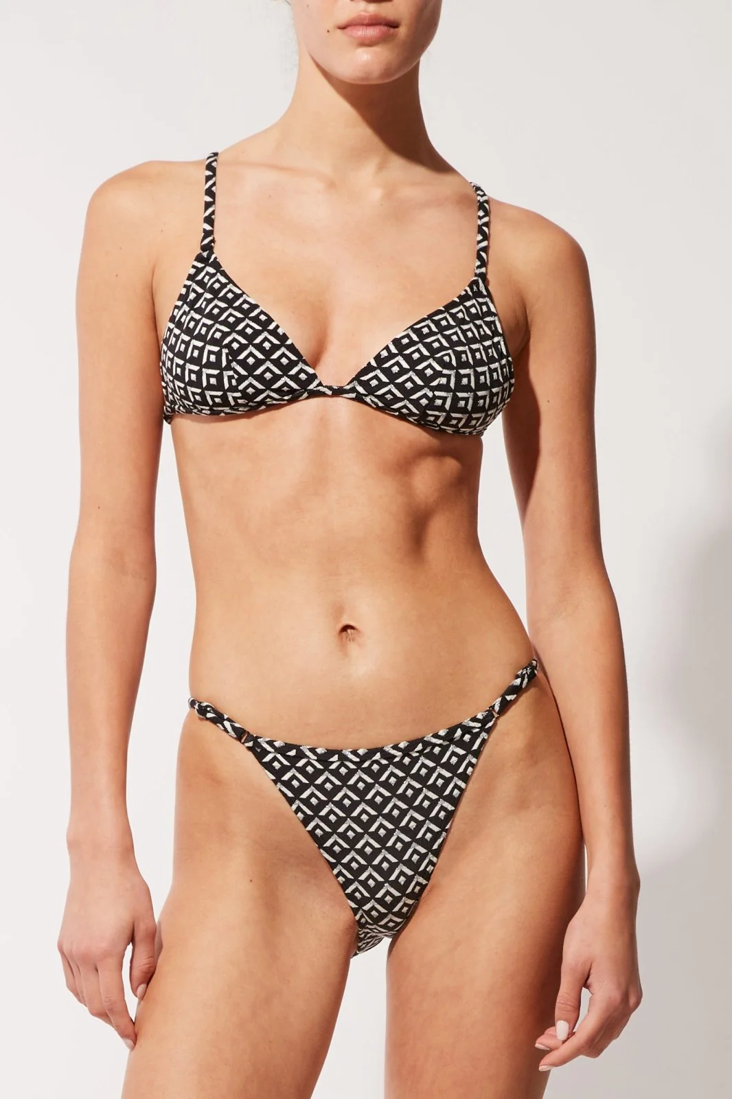 The Lulu Bikini Bottom | Geo Lurex Blackout - Image 2