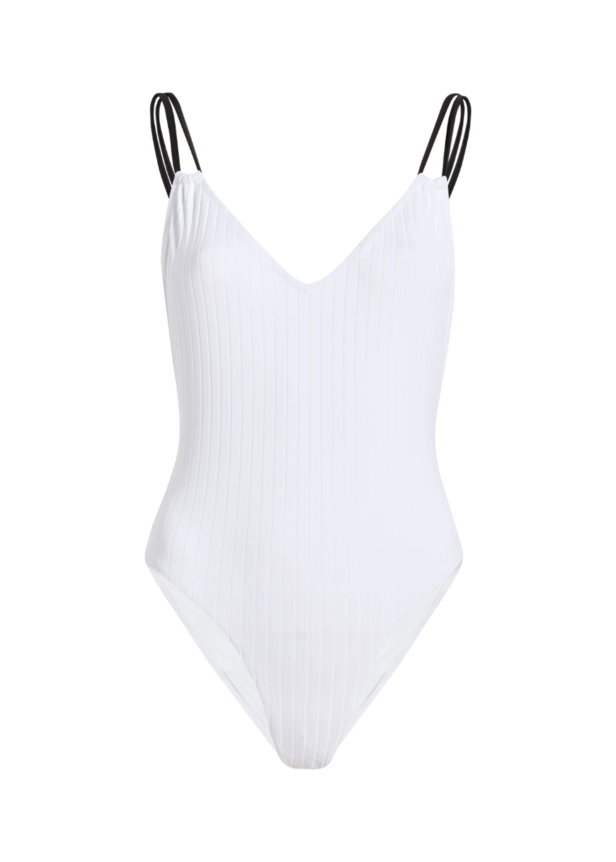 Lynn One Piece Lightweight Rib | Optic White / Noir - Image 4