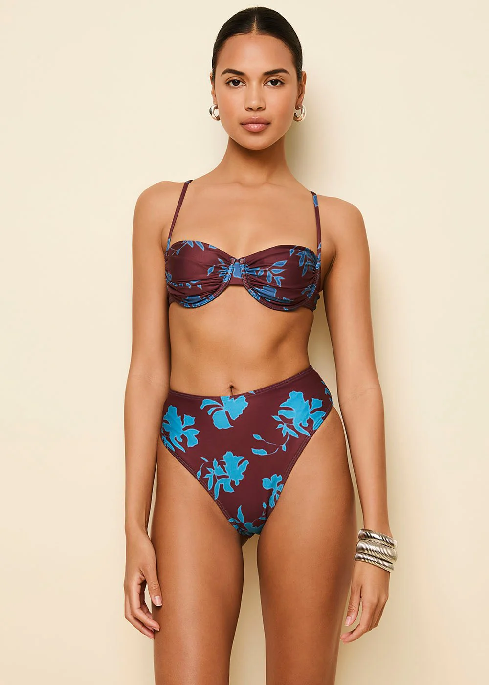 Miranda Bikini Bottom | Abstract Floral - Image 2