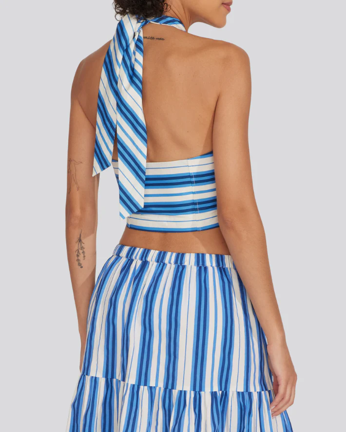 Naomi Top | Marina Blue Stripe - Image 2