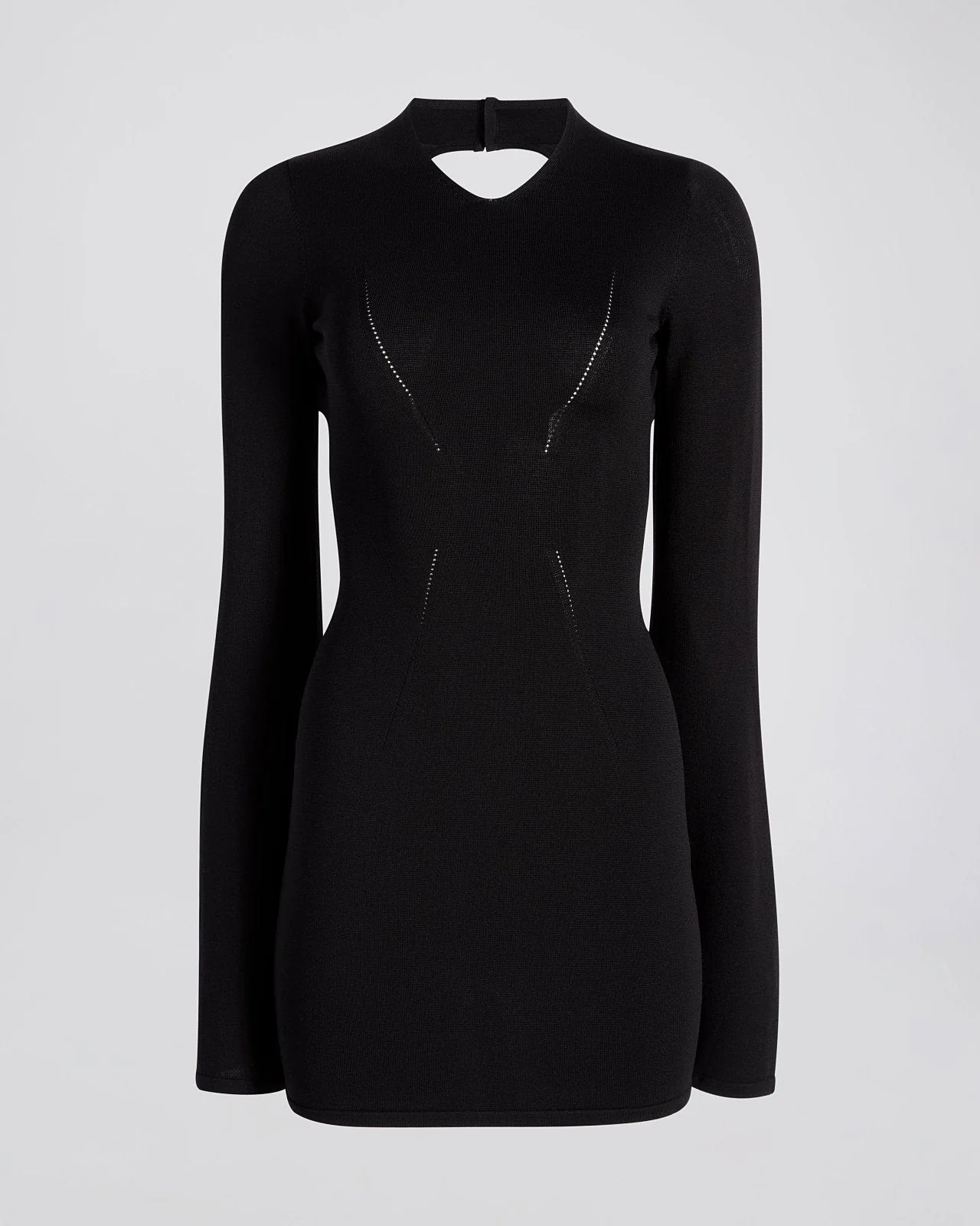 Narcia Knit Openback Mini Dress | Noir - Image 5