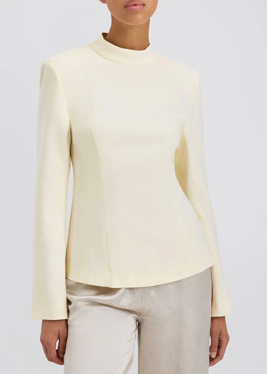 Ronit Long Sleeve Top | Ecru