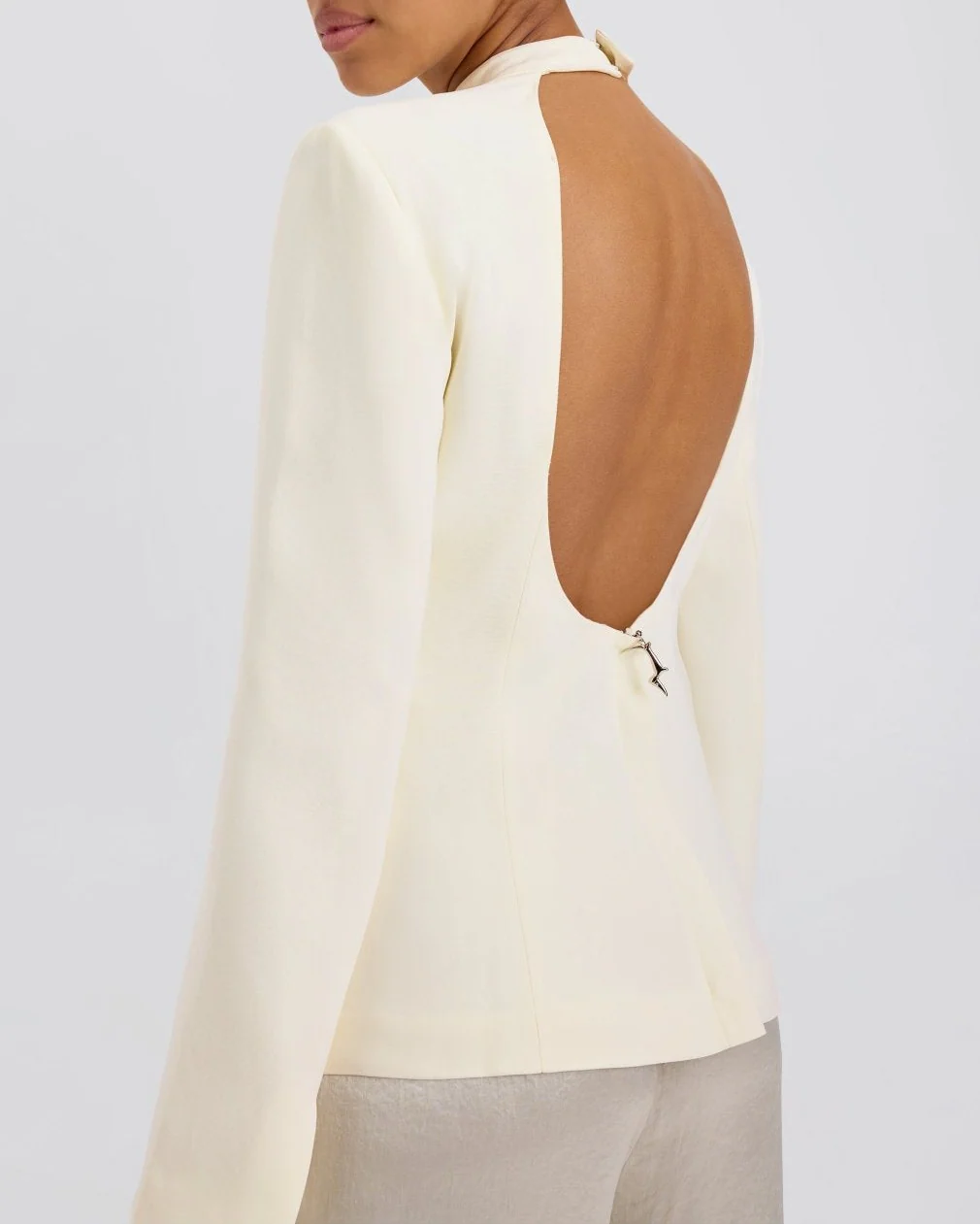 Ronit Long Sleeve Top | Ecru - Image 2