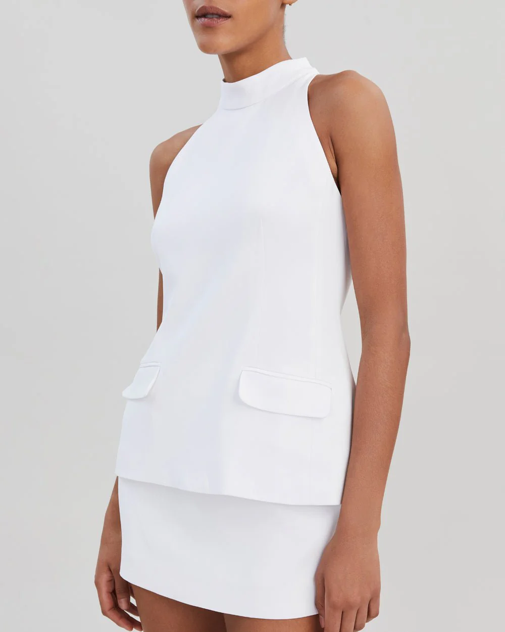 Ronit Sleeveless Top | Optic White - Image 3