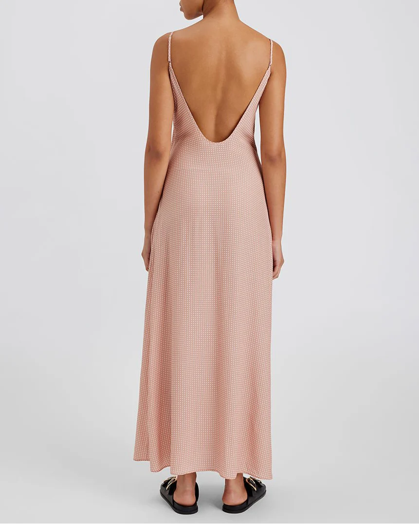 Rosetta Dress | Baby Polkadot Taupe - Image 2