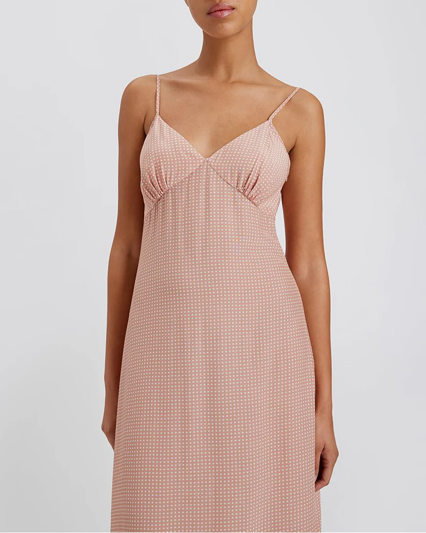Rosetta Dress | Baby Polkadot Taupe - Image 3