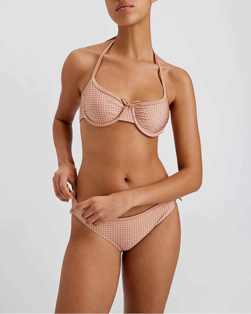 Sydney Bikini Bottom | Baby Polkadot Taupe - Image 3