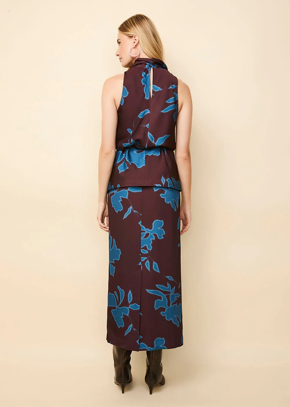 Valencia Skirt | Abstract Floral - Image 2