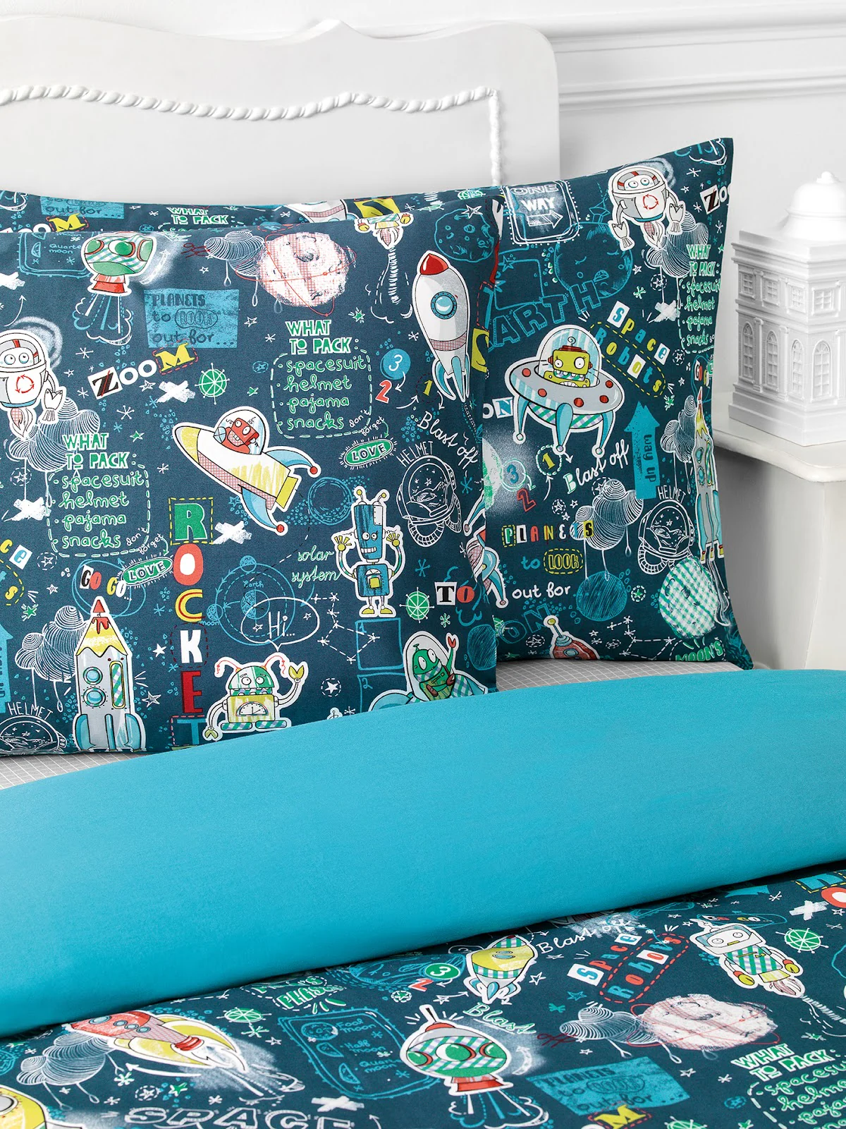 Baby | Flat Sheet - Cosmic | Blue - Image 2