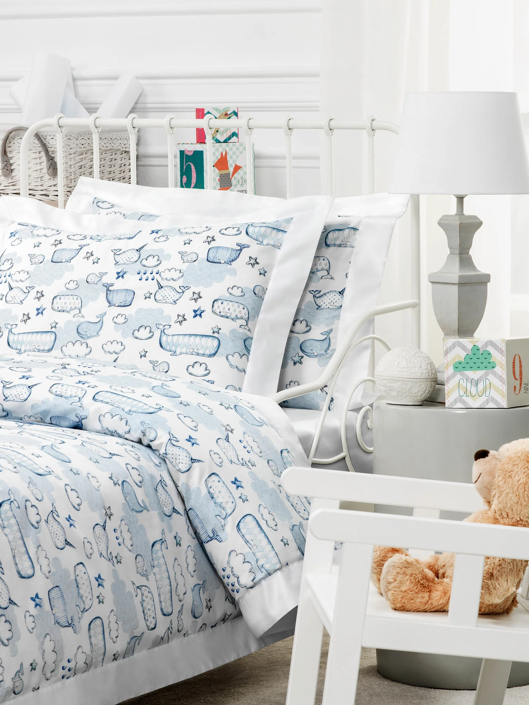 Baby | Pillowcase - Sea Adventures | Snow/White/Blue - Image 4