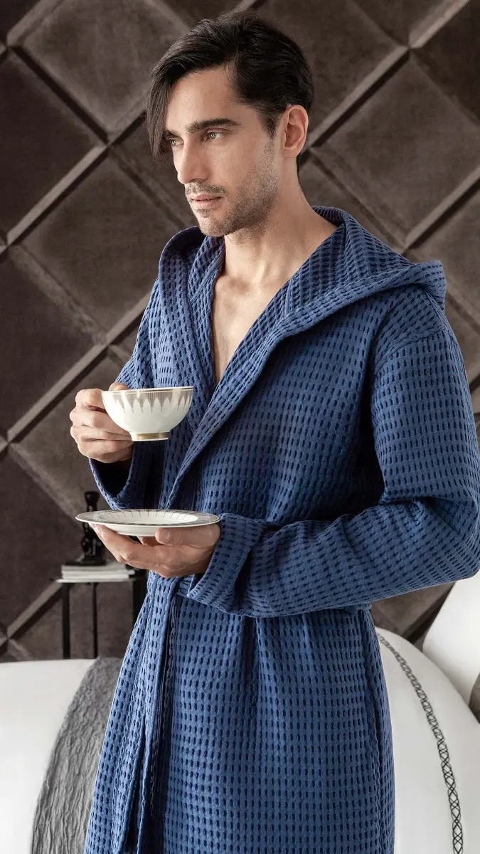 Bathrobe - Emborio | Blue - Image 2