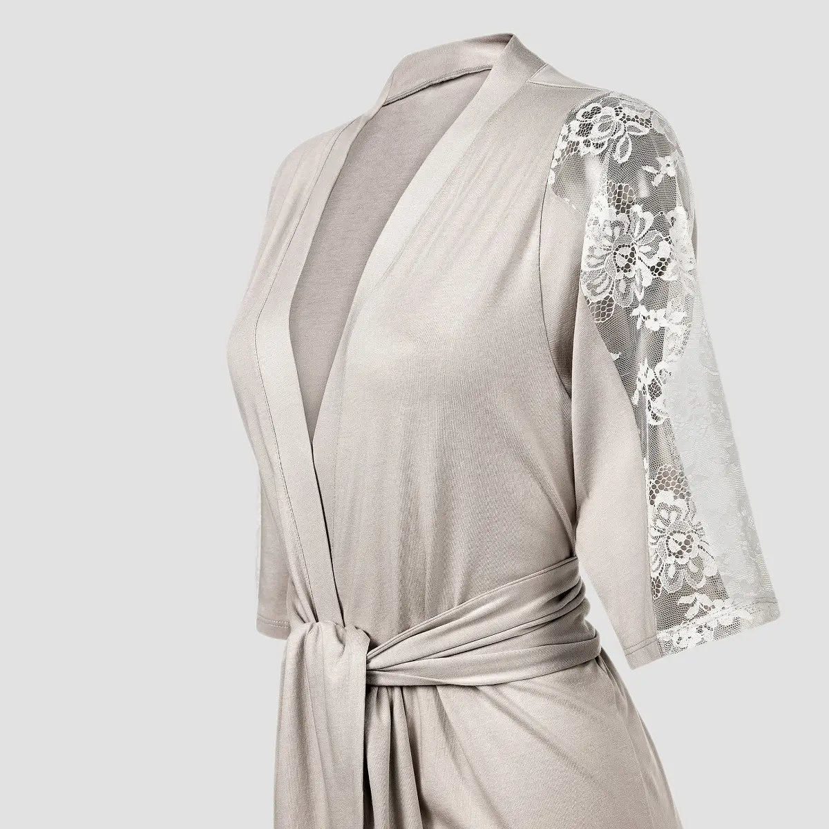 Bathrobe - Estelle | Light Grey - Image 4