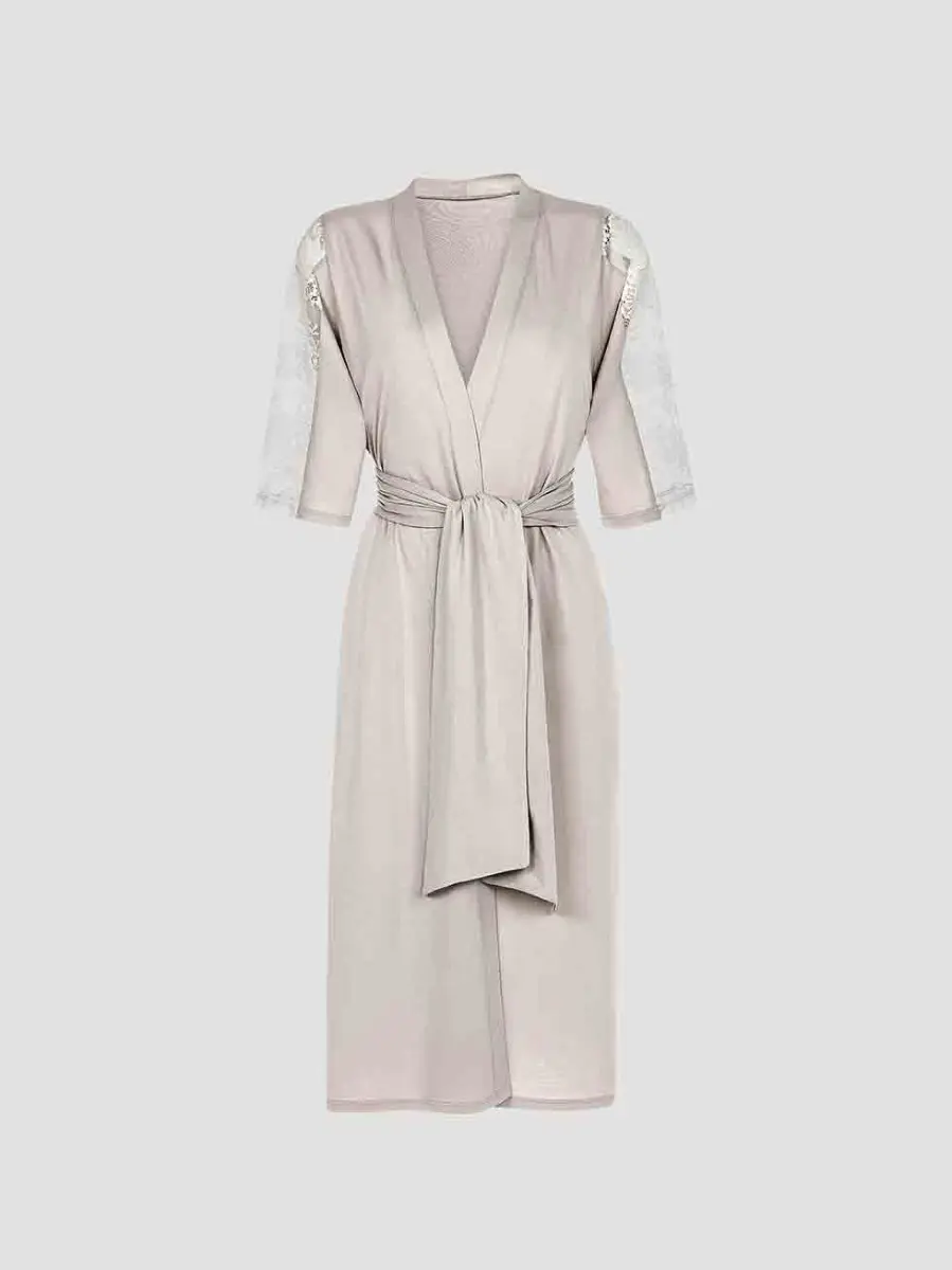 Bathrobe - Estelle | Light Grey - Image 5