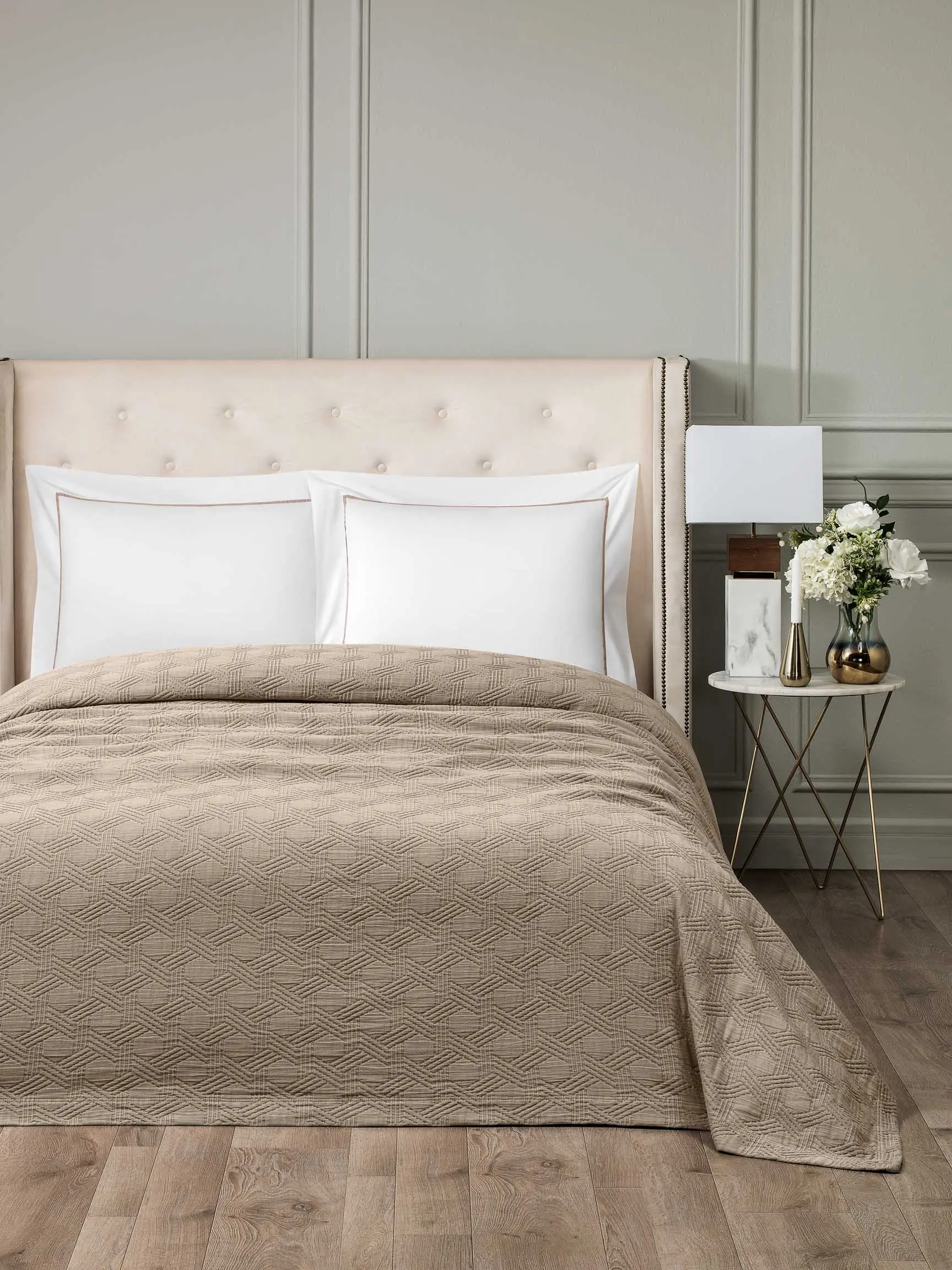 Bedspread - Maisie | Brown | 95" x 102" - Image 3
