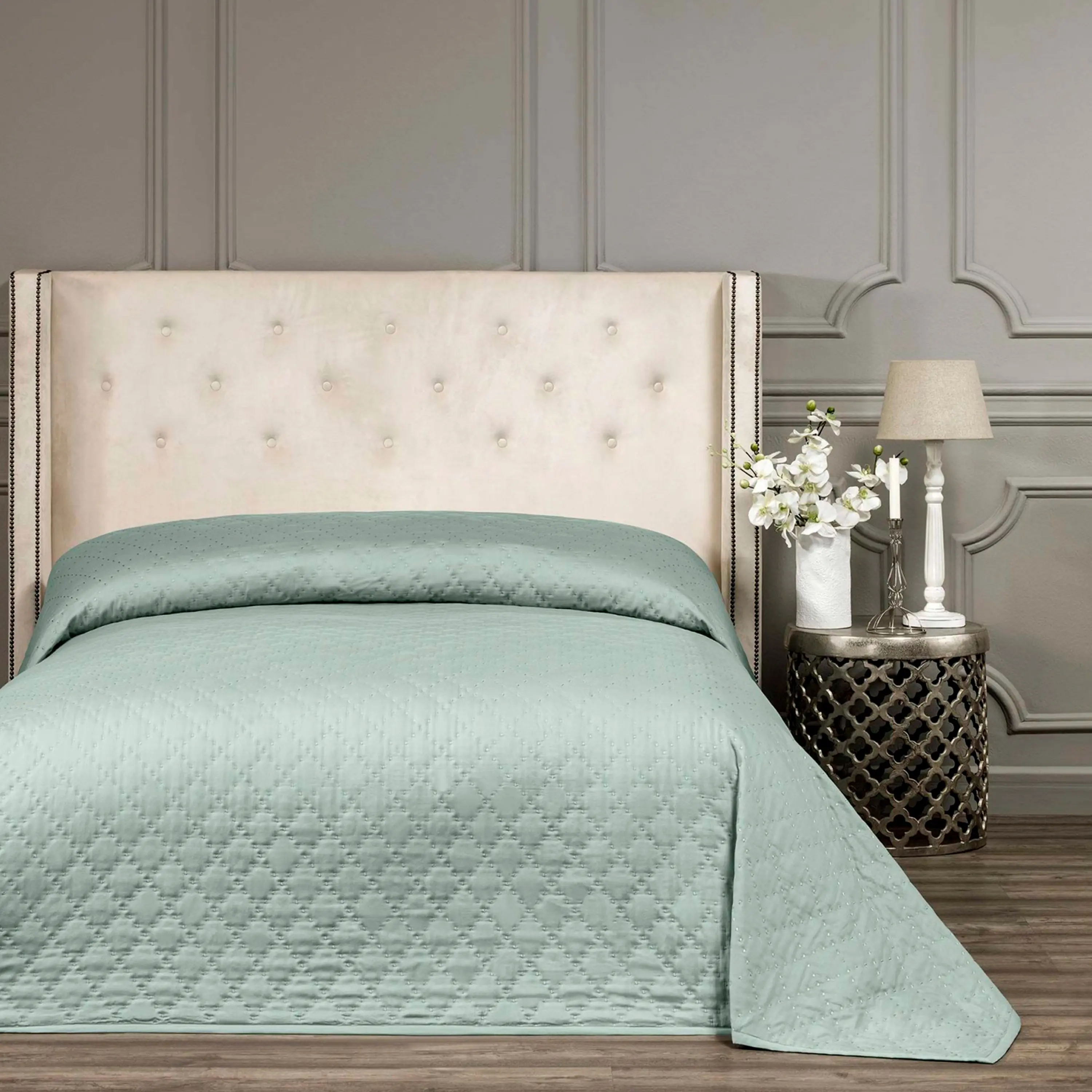 Bedspread - Mistik | Turquoise | 102" x 102" - Image 5