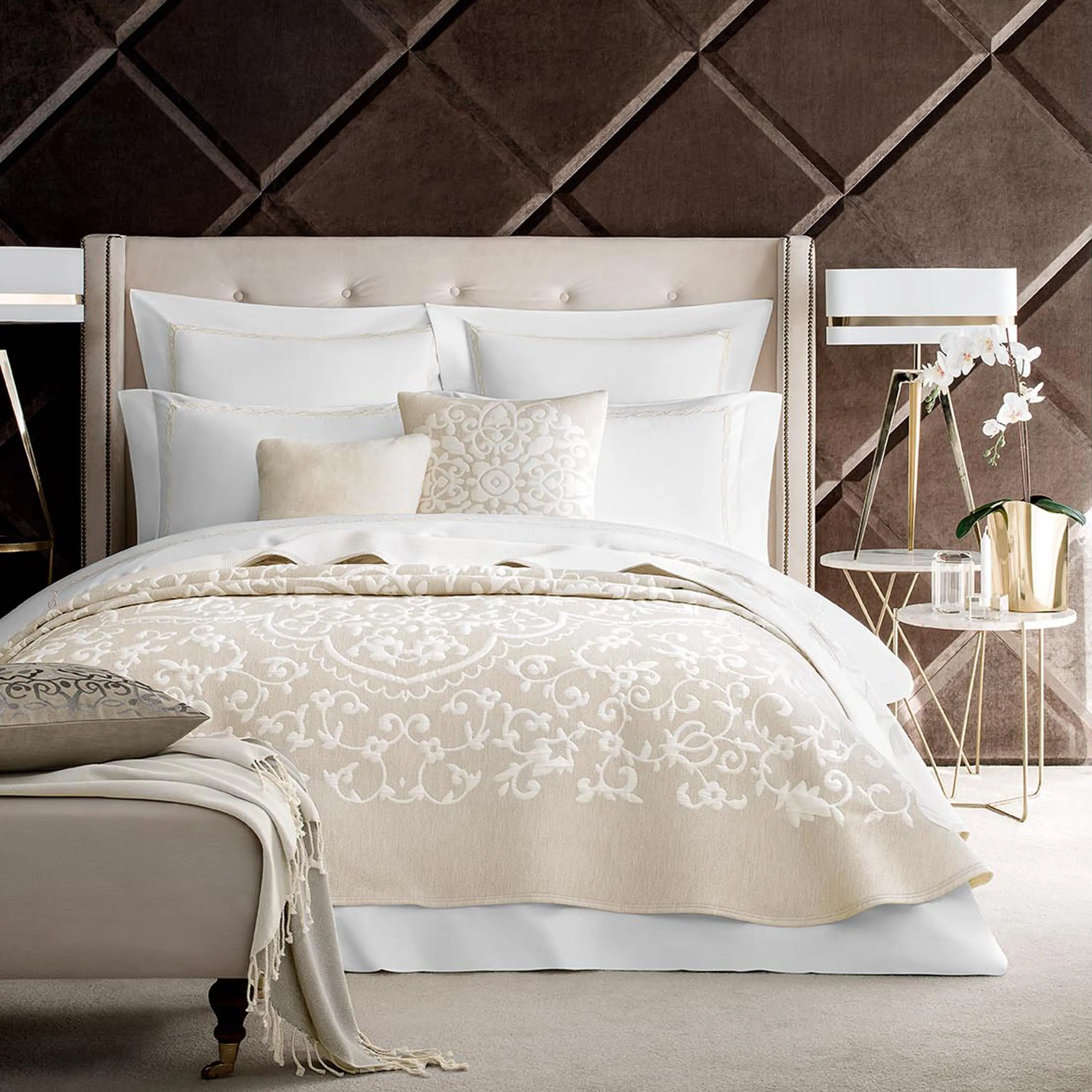 Bedspread - Monte | Beige | 92" x 102"