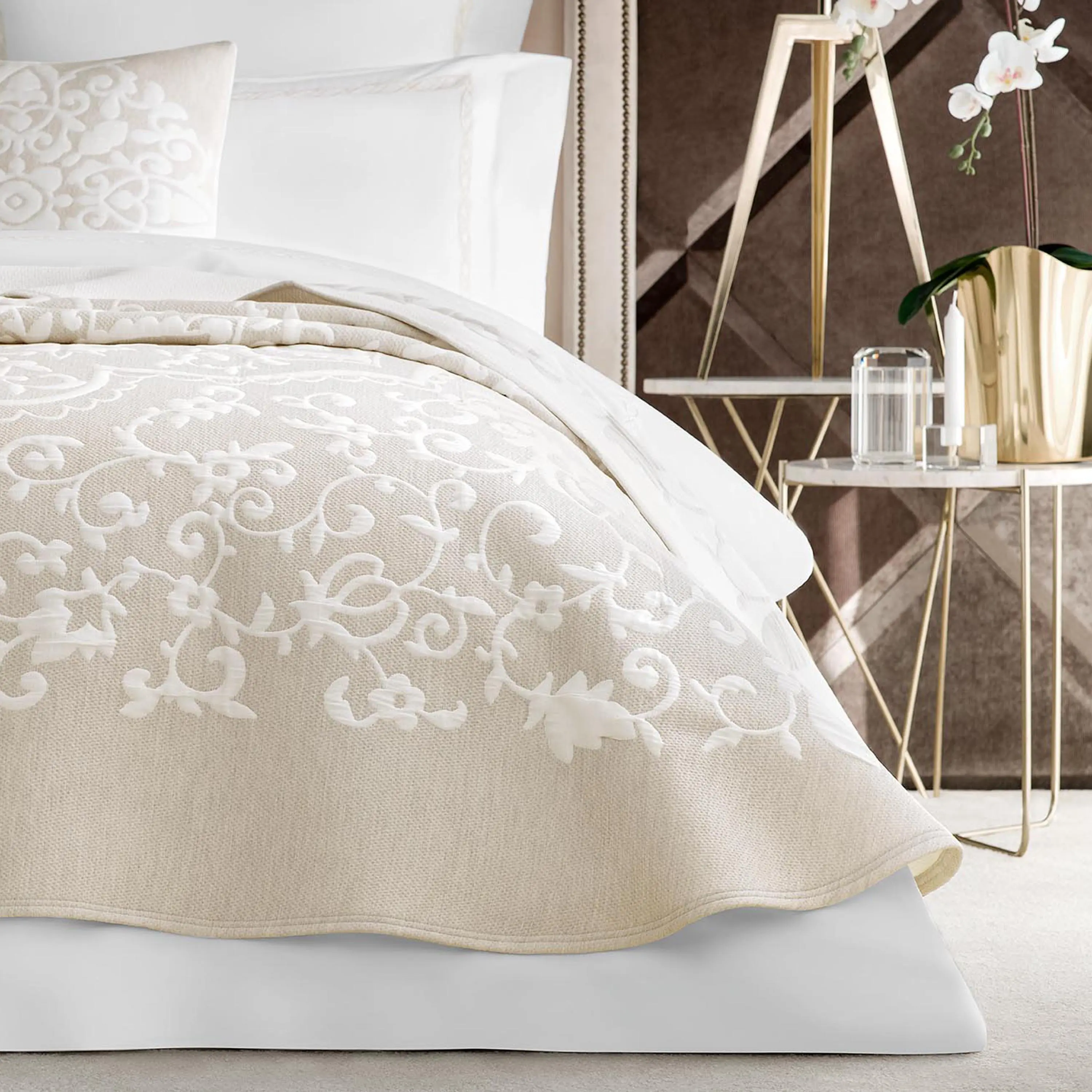 Bedspread - Monte | Beige | 92" x 102" - Image 2