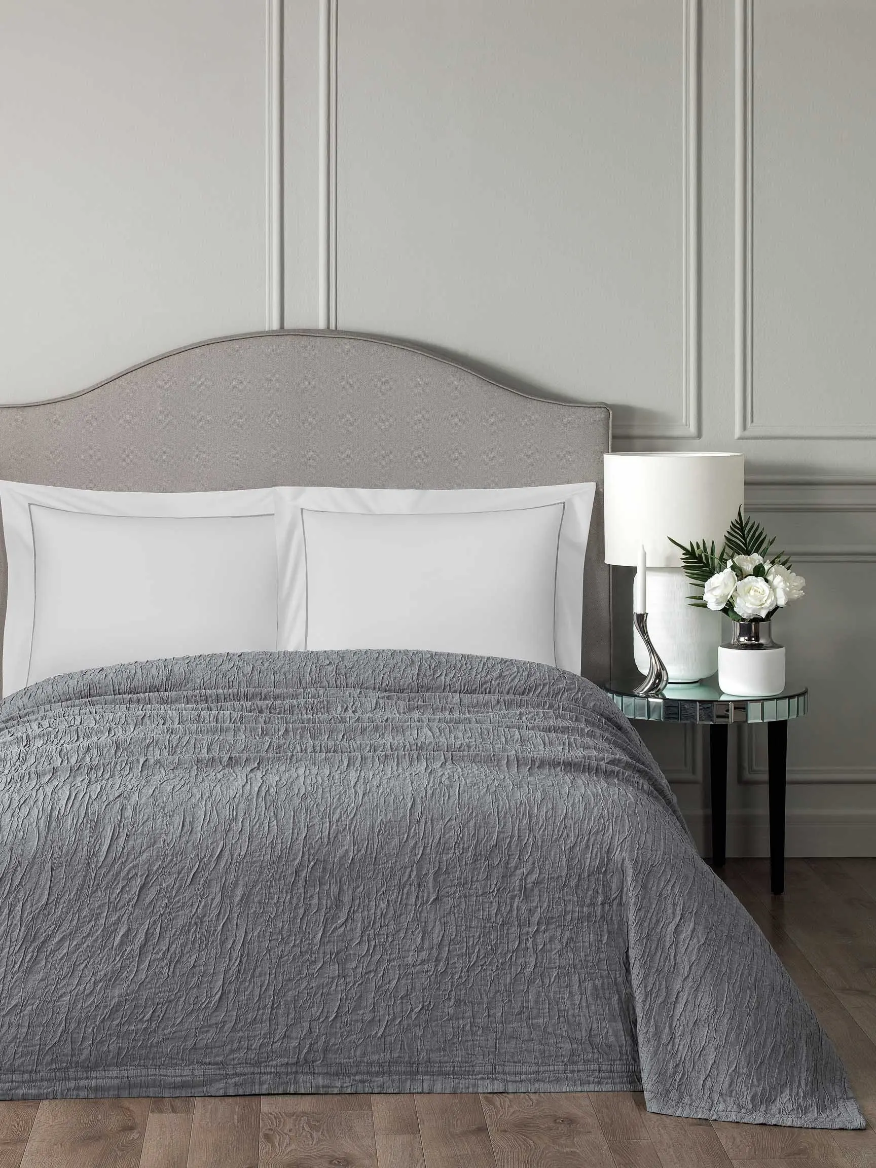 Bedspread - Simon | Dark Grey | 95" x 102" - Image 5