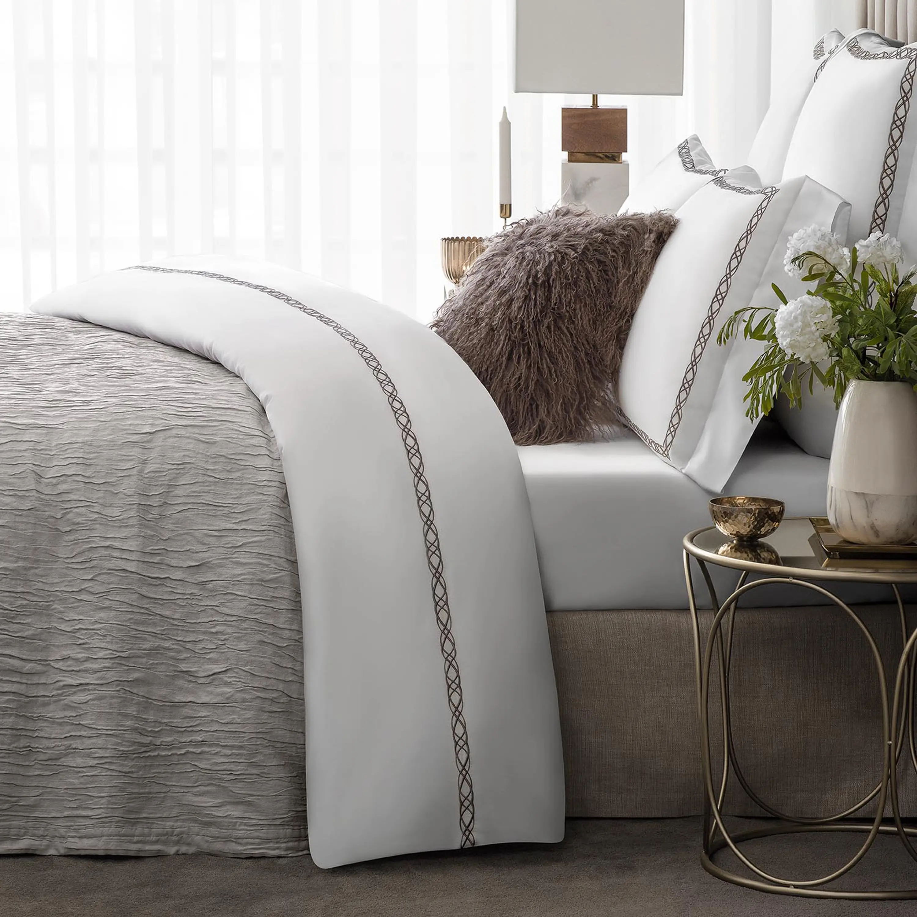 Bedspread - Simon | Ecru | 95" x 102" - Image 5