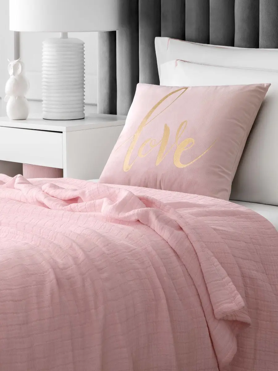 Bedspread - Tracy | Pink | 59" x 78" - Image 2