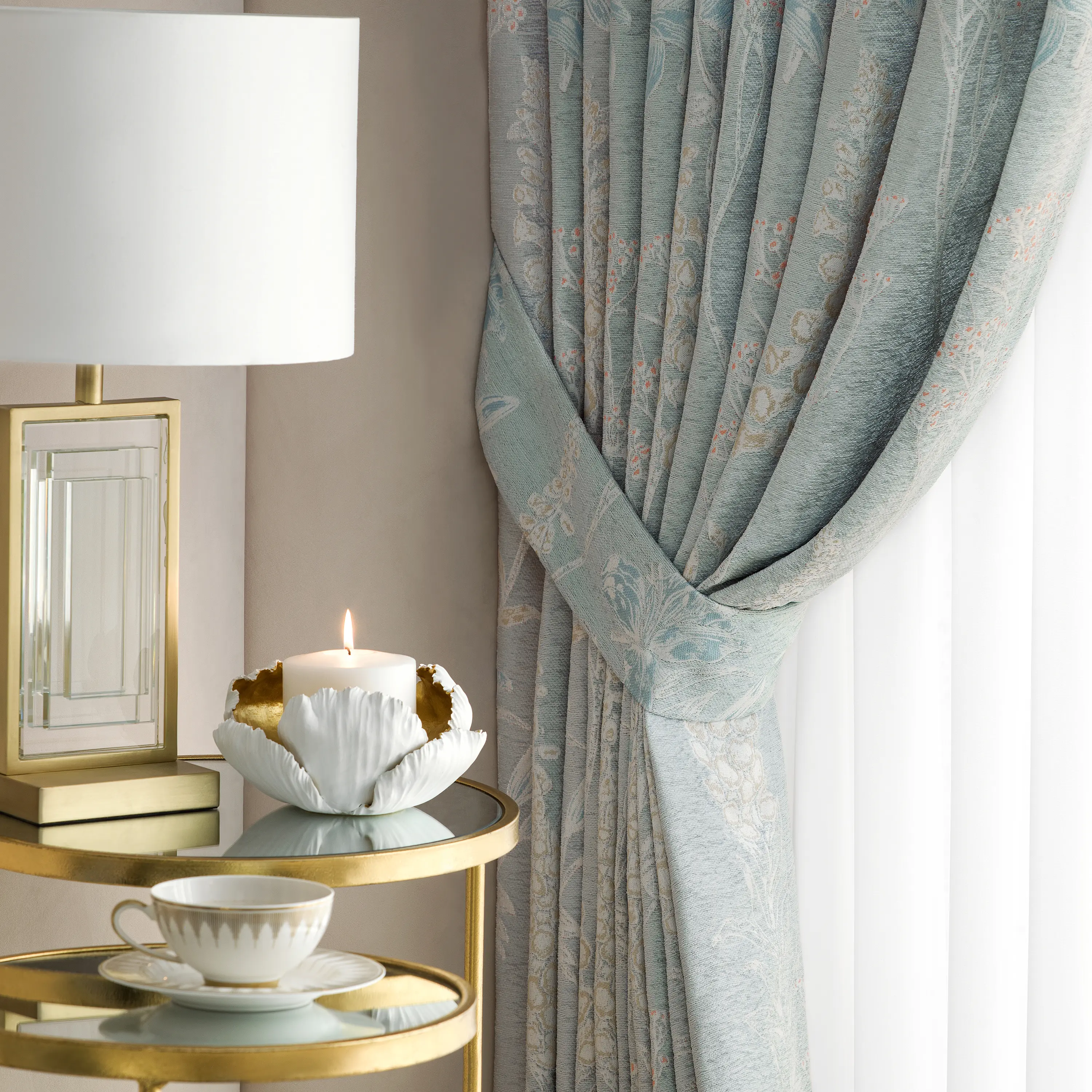 Curtains - Arce | Light Blue | 102" x 108"-2 - Image 3