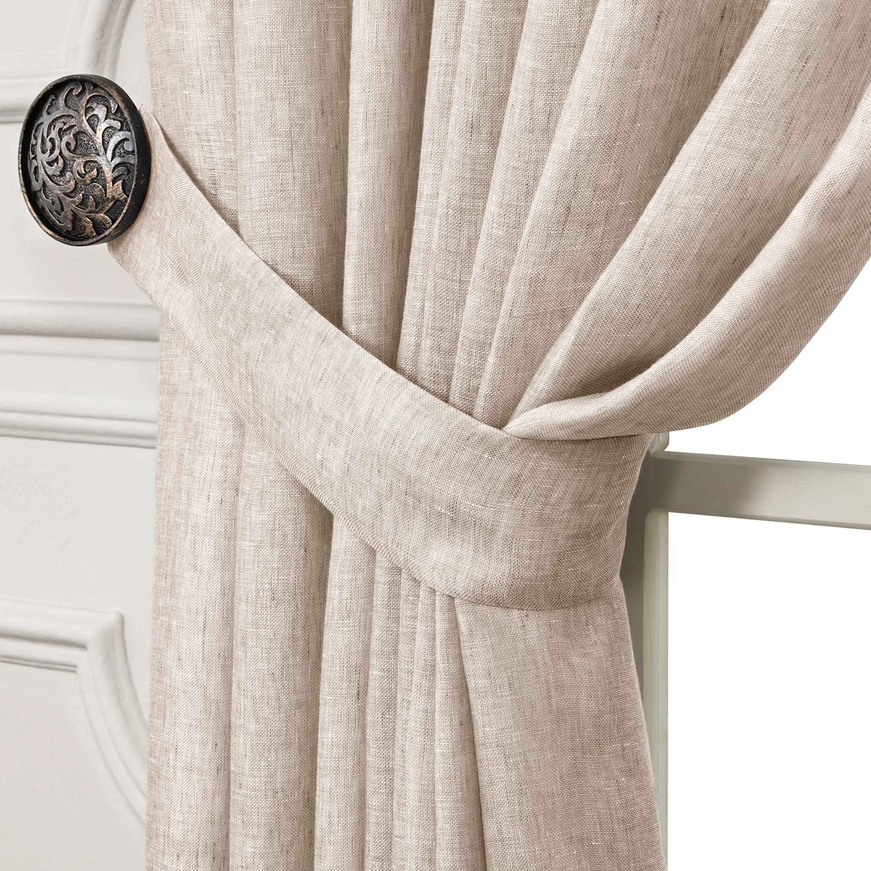 Curtains - Larson | Beige | 98" x 118" - Image 3
