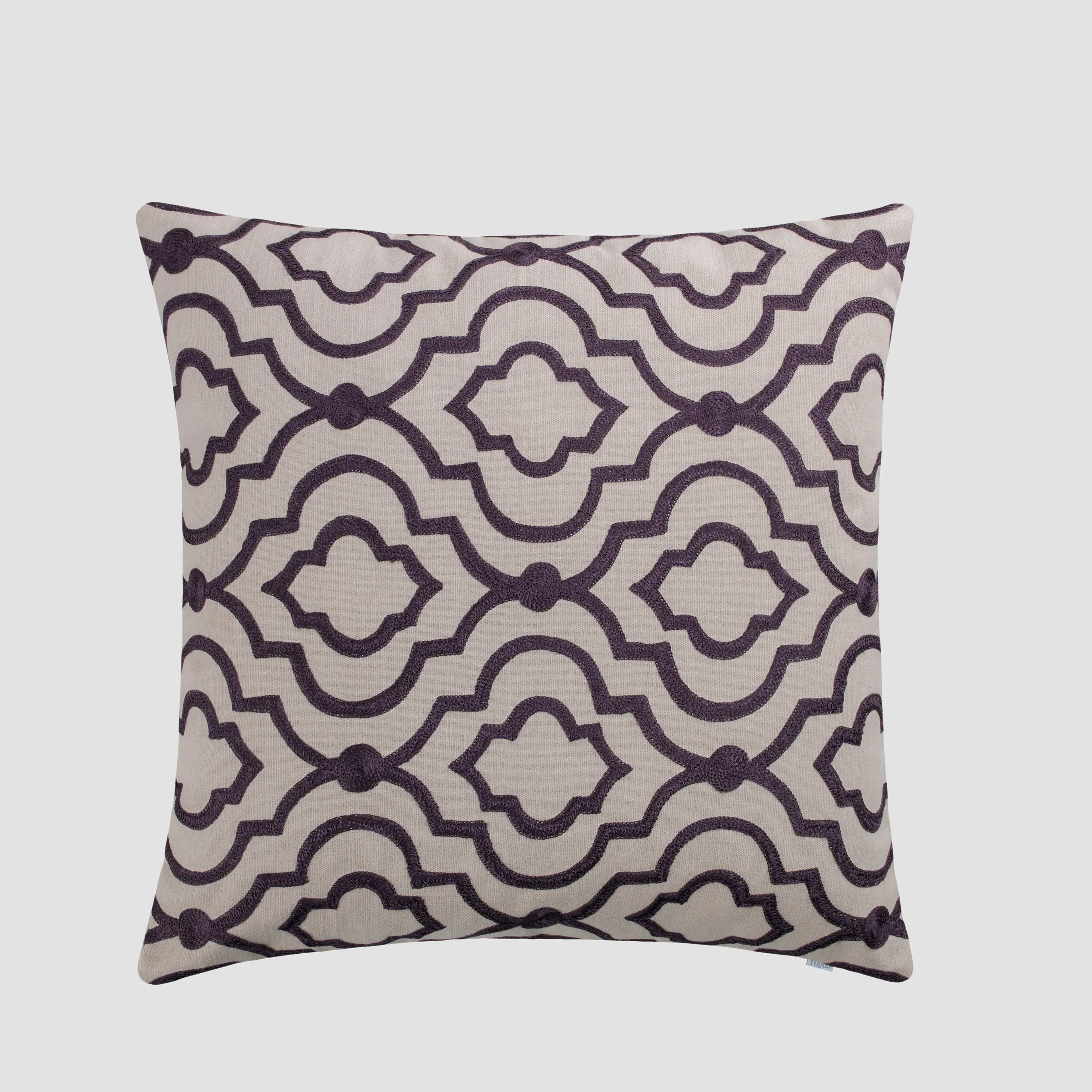 Decorative Pillow - Sultan | Grey/Violet | 16" x 16"
