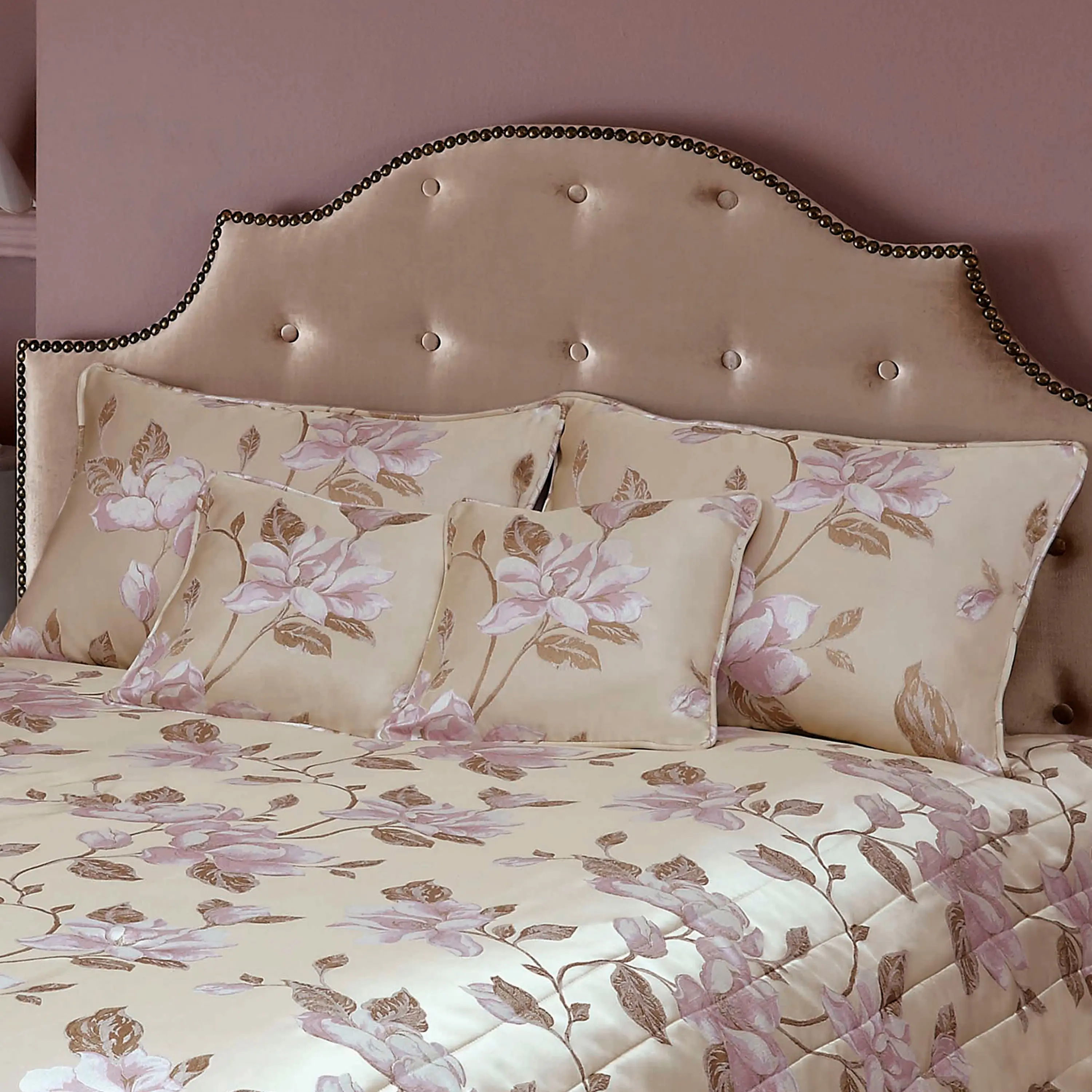 Decorative Pillowcase - Milena | Golden/Beige/Lilac | 16" x 16" - Image 4