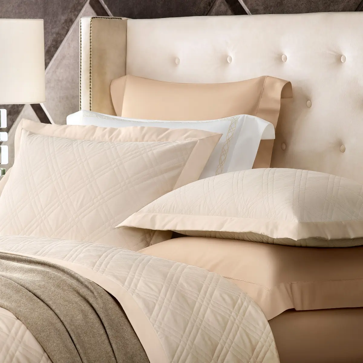 Decorative Pillowcase - Orlean Royal | Ecru | 20" x 28" - Image 2