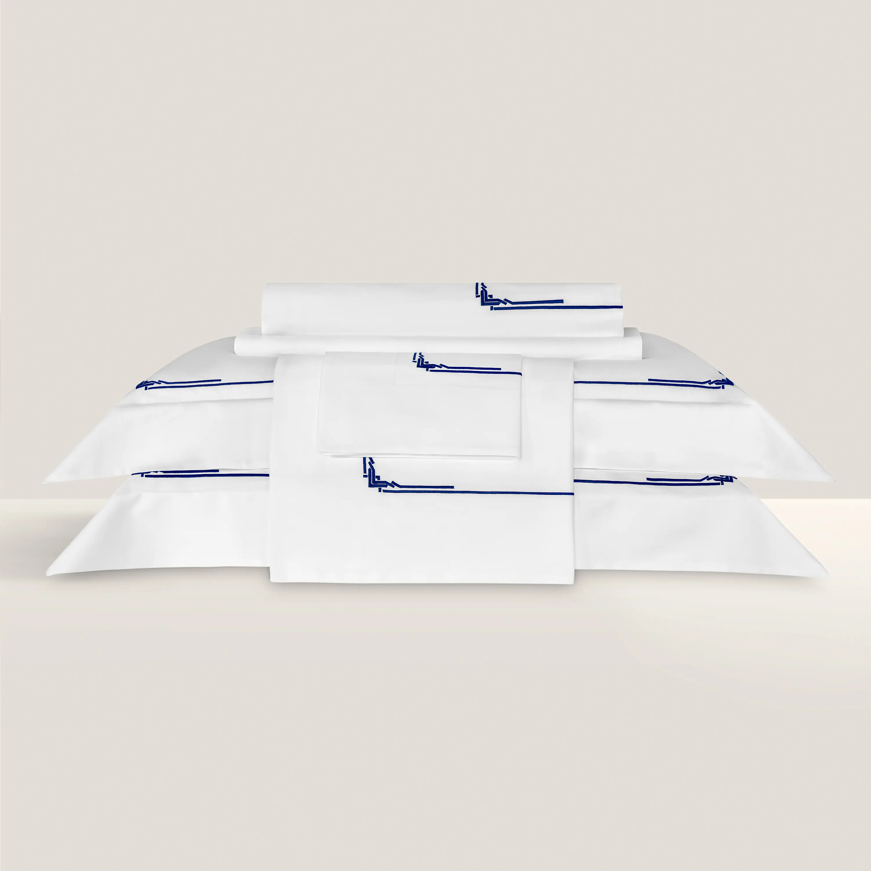 Duvet Cover - Jasper | White/Blue | King - Image 5