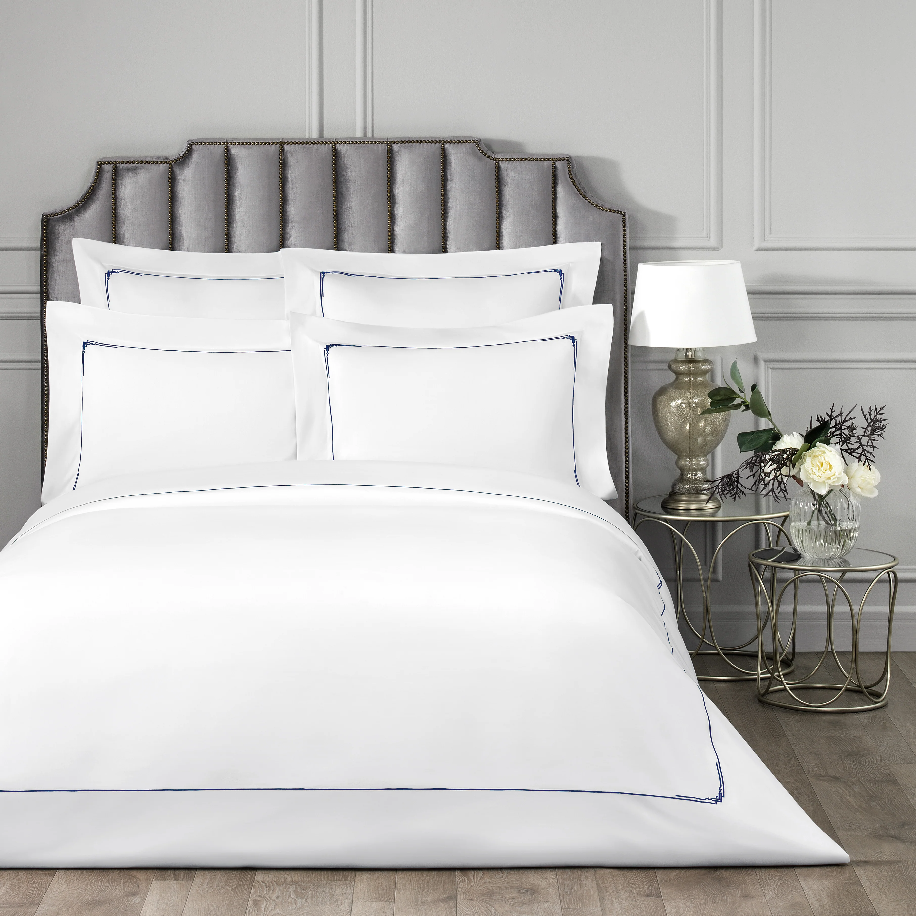 Duvet Cover - Jasper | White/Blue | Queen