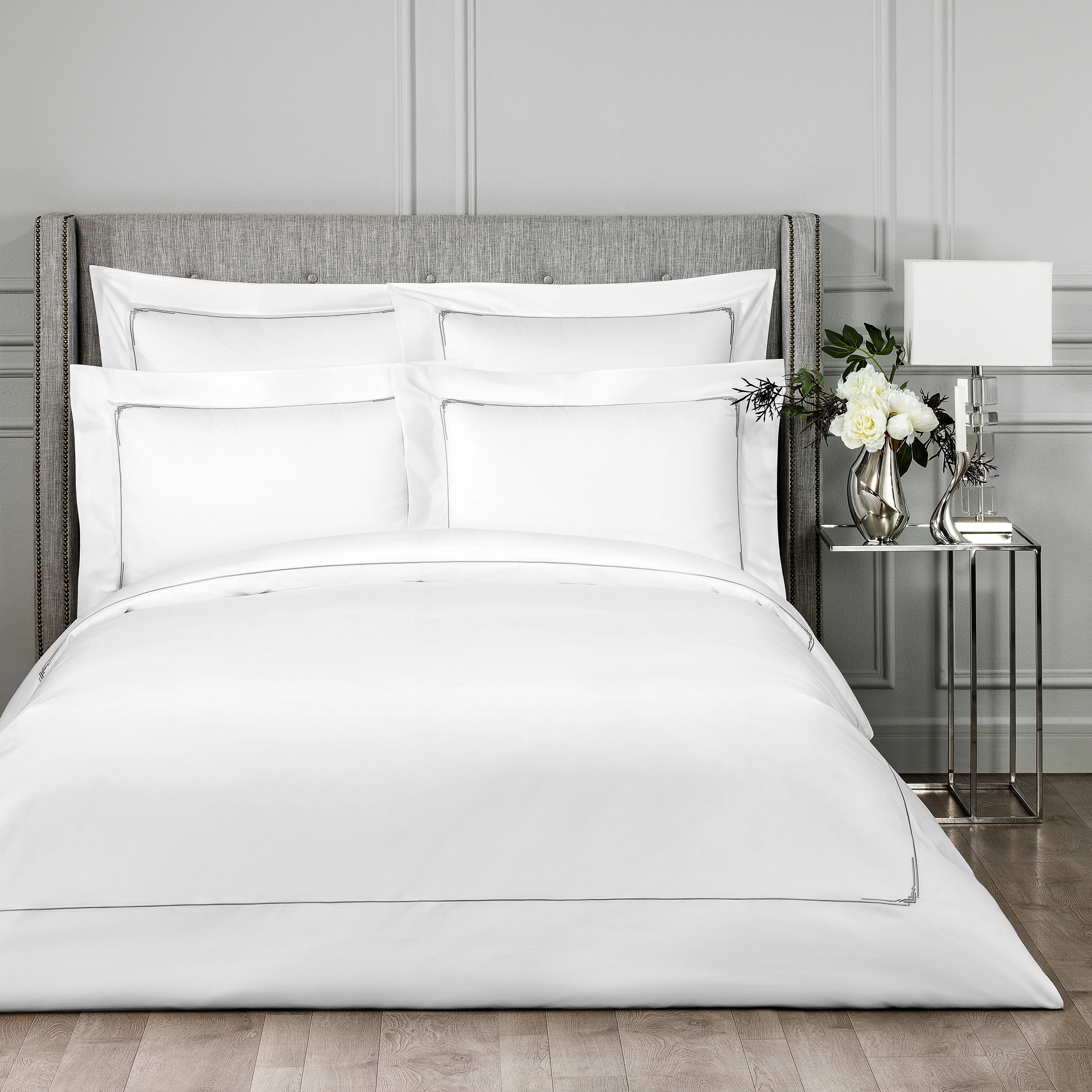 Duvet Cover - Jasper | White/Grey | Full