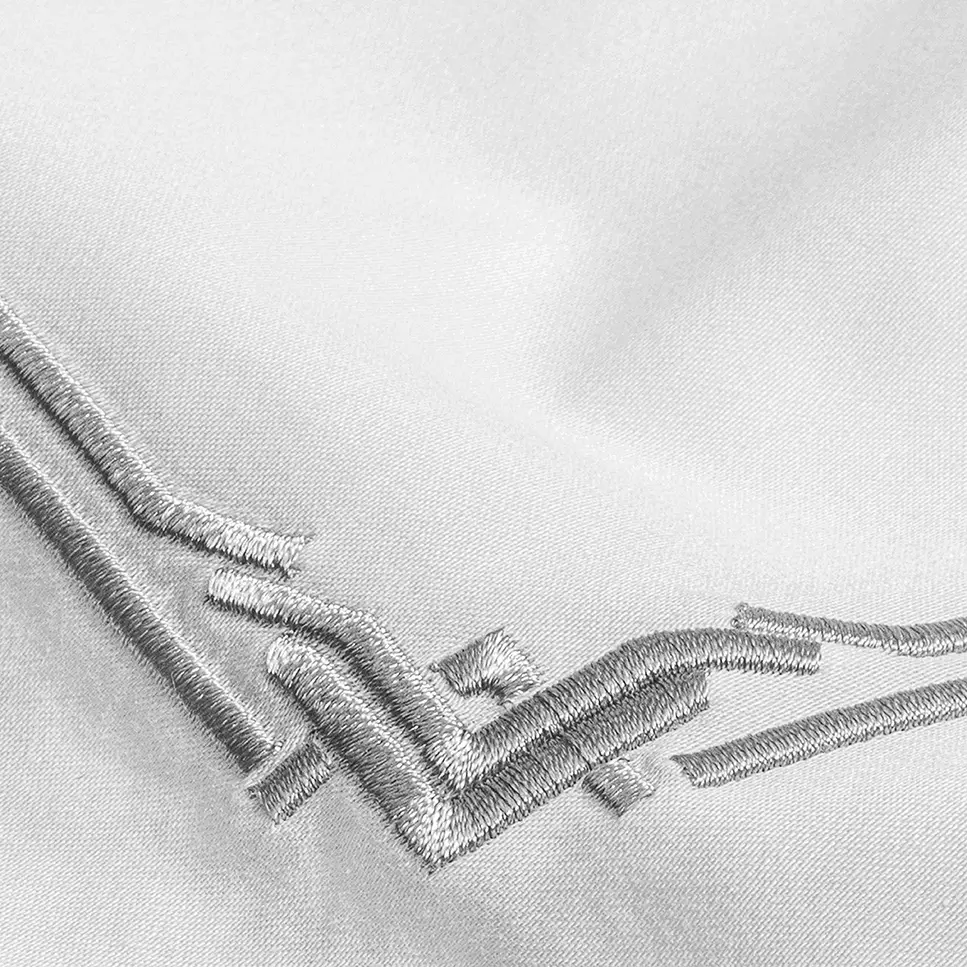 Duvet Cover - Jasper | White/Grey | King - Image 2