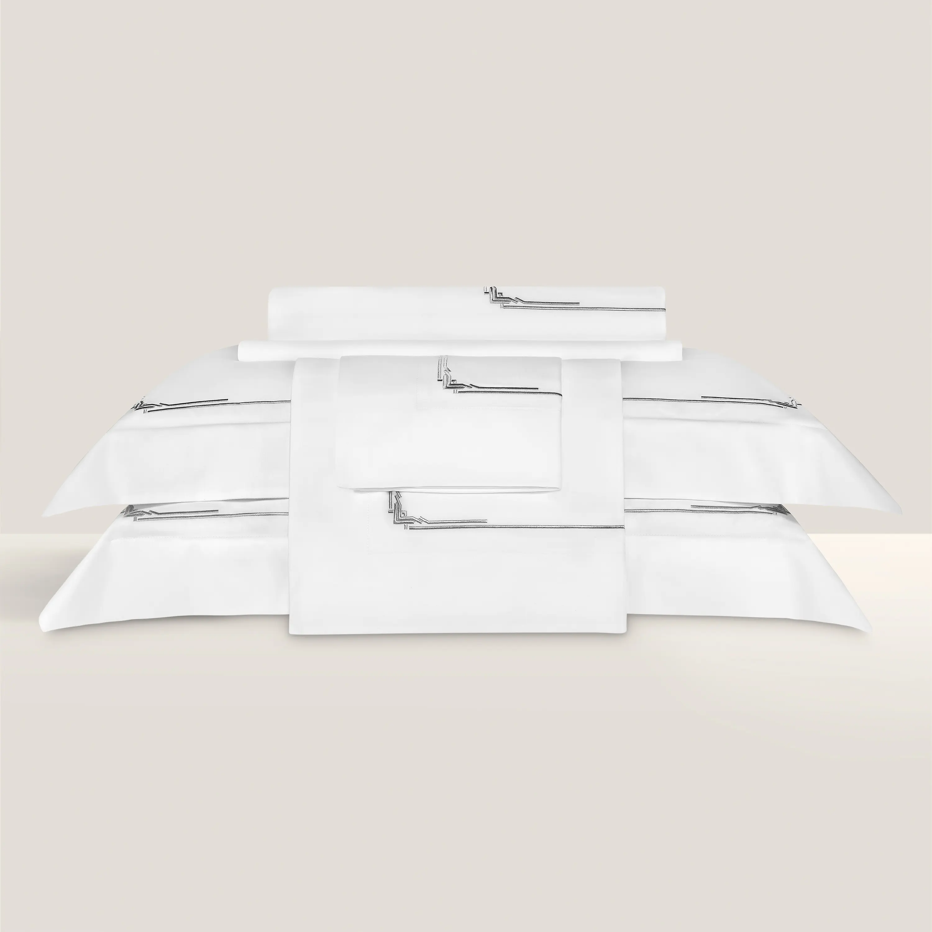 Duvet Cover - Jasper | White/Grey | Queen - Image 5