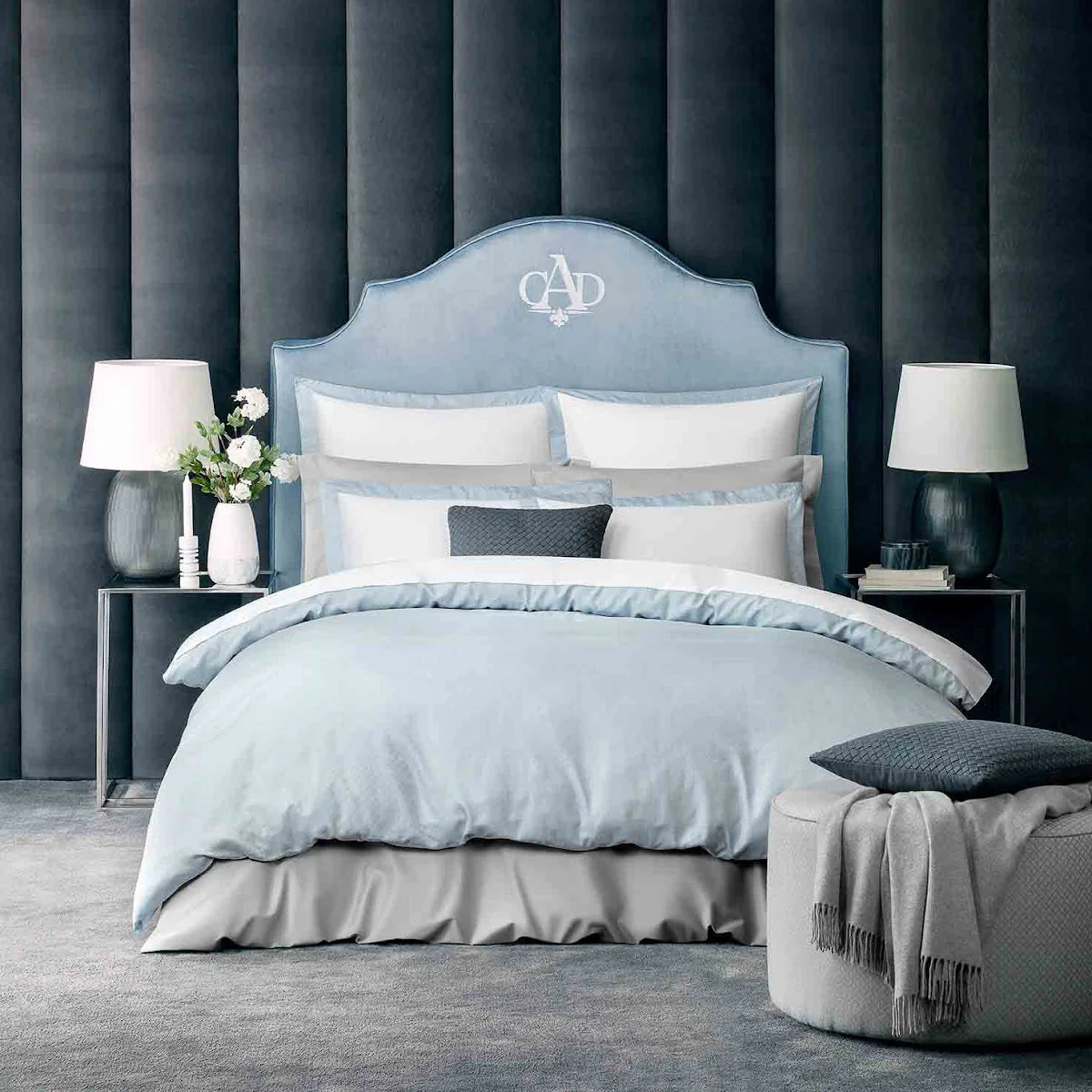 Duvet Cover - Maestro | White/Blue | Queen