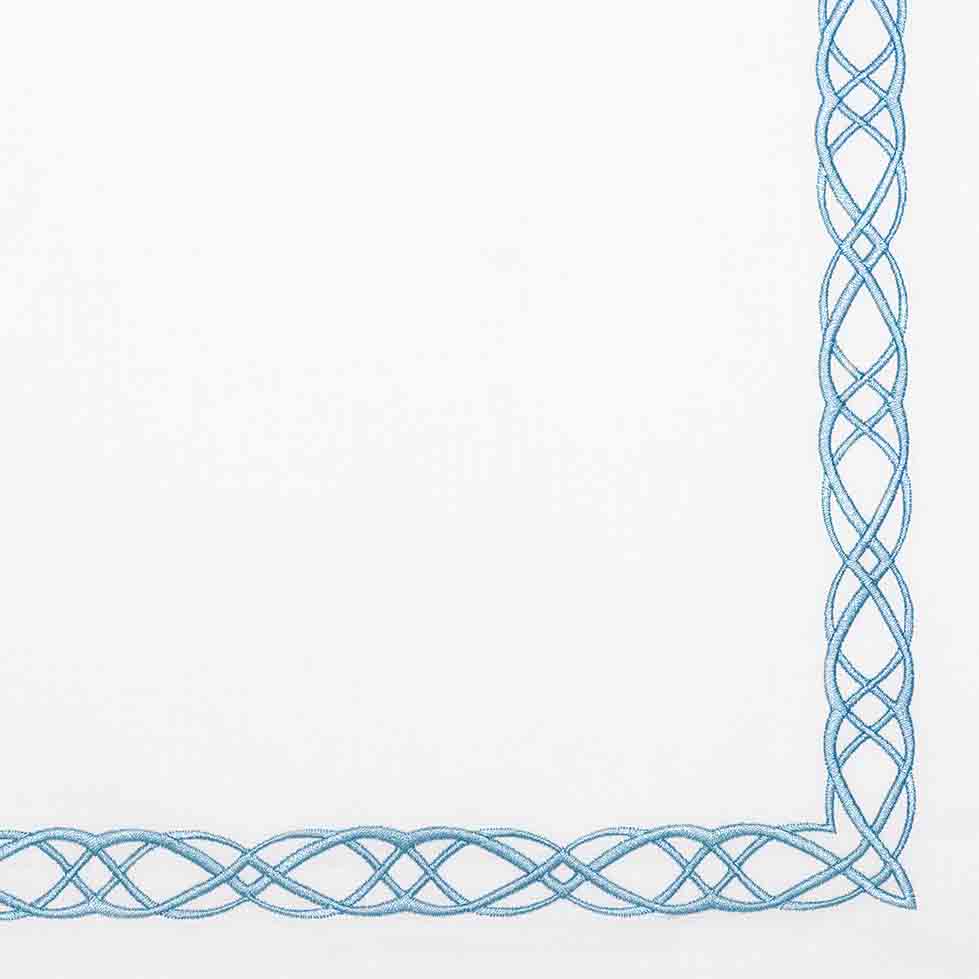 Duvet Cover - Mia | White/Blue | Queen - Image 3