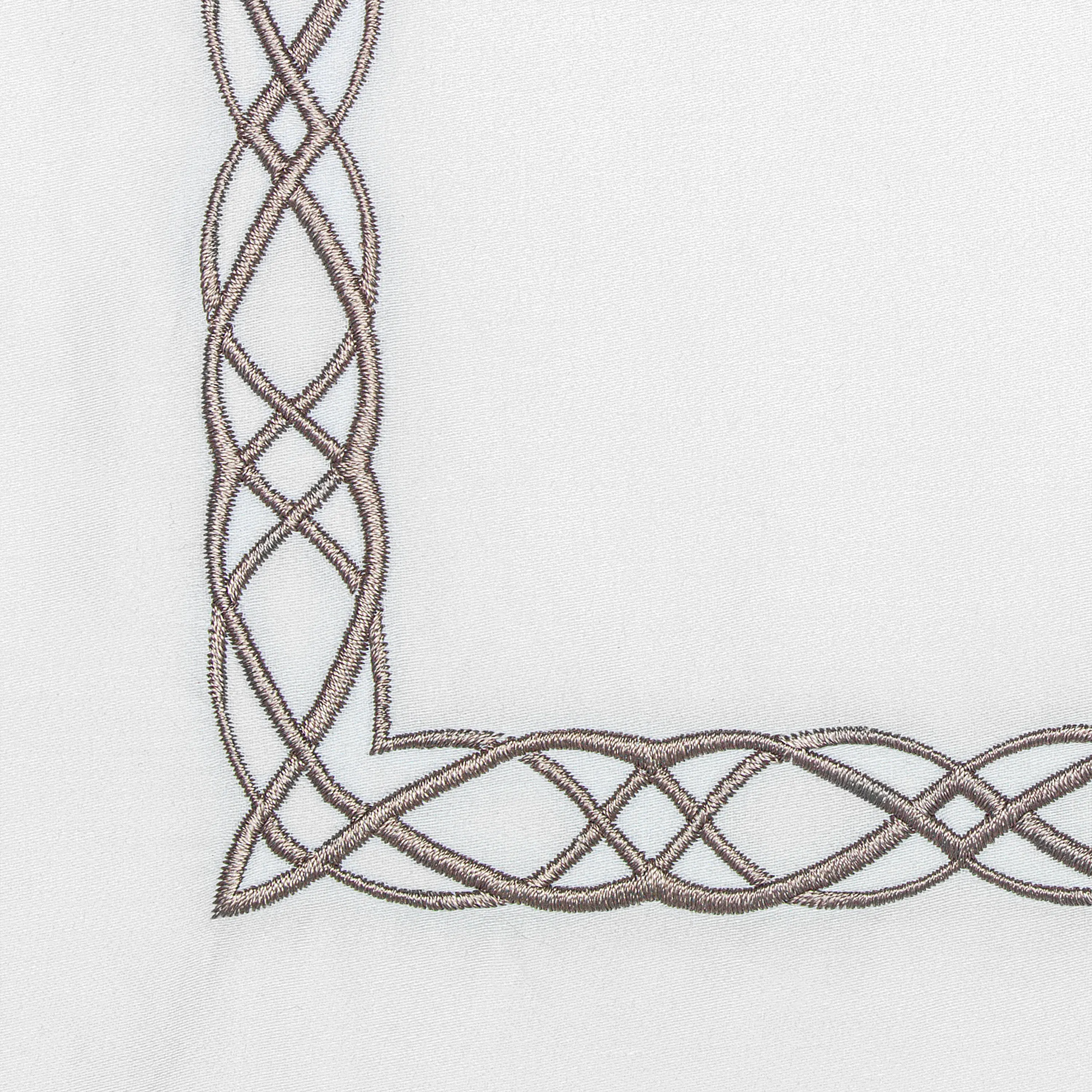 Duvet Cover - Mia | White/Brown | Super King - Image 2