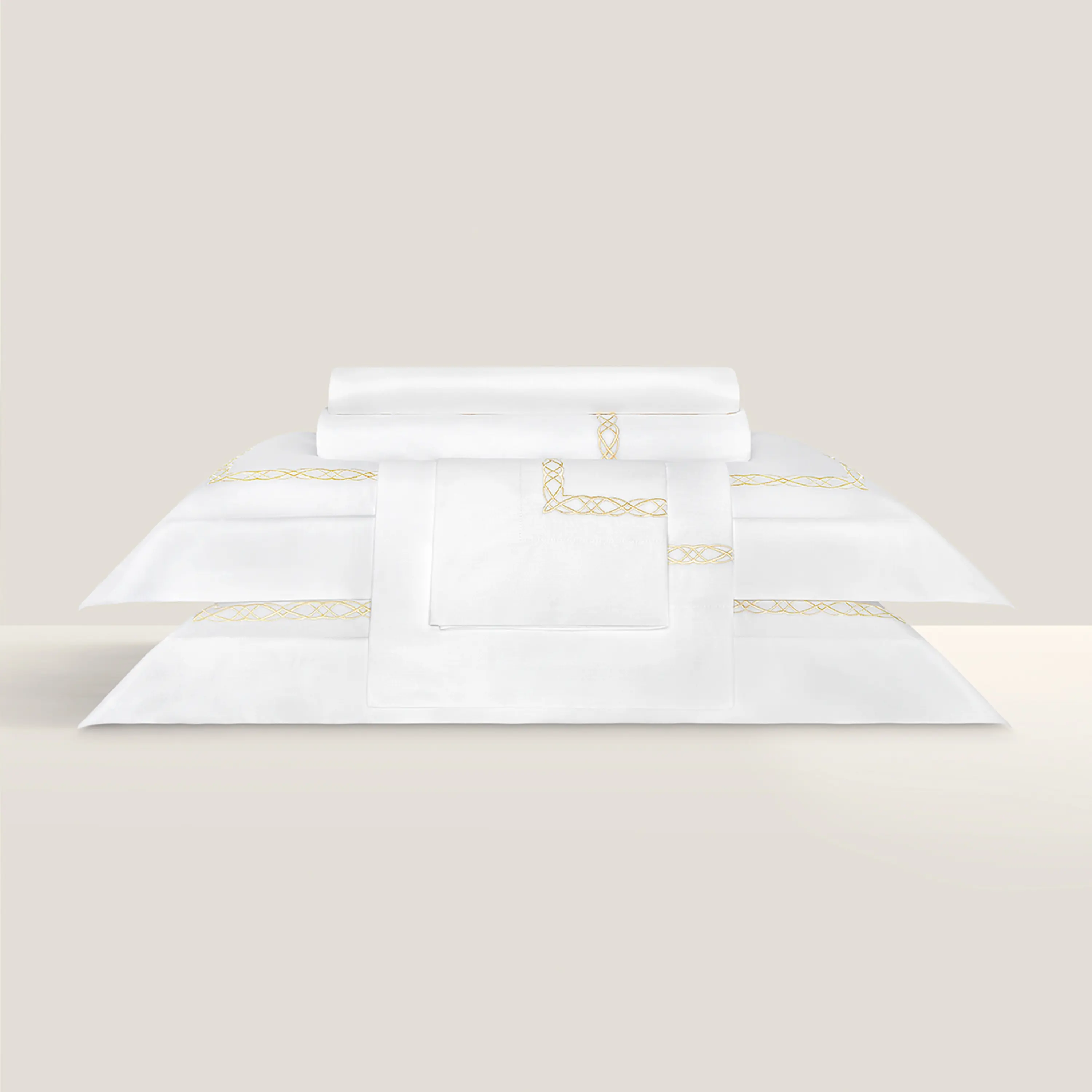 Duvet Cover - Mia | White/Gold | Twin - Image 5