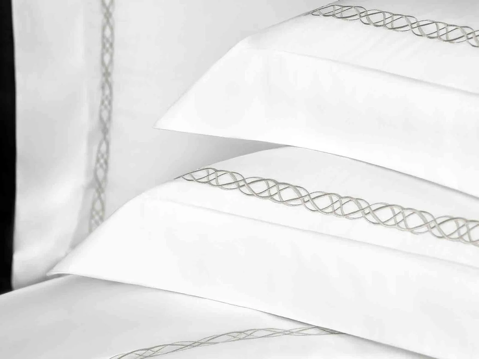 Duvet Cover - Mia | White/Silver | King - Image 2