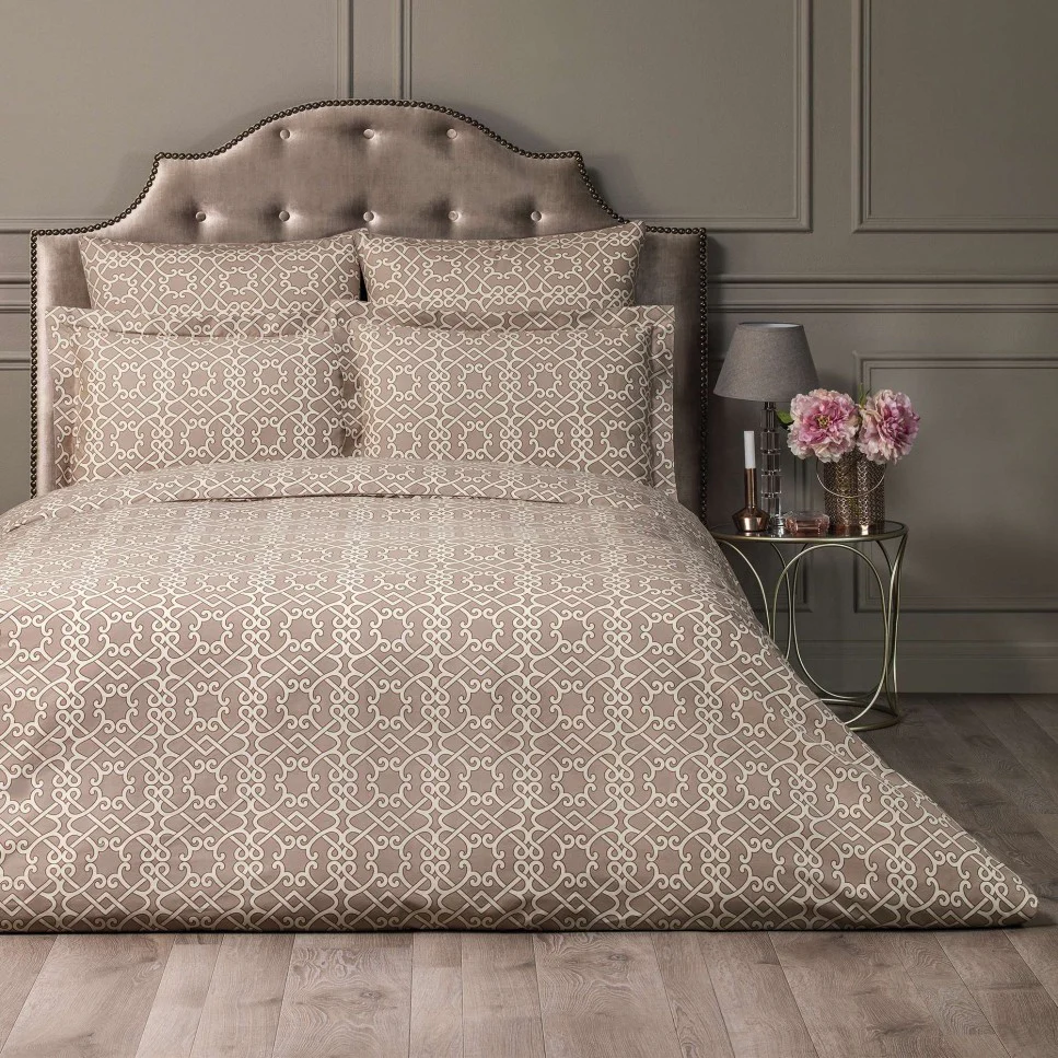 Duvet Cover - Monogram | Light Brown | Full