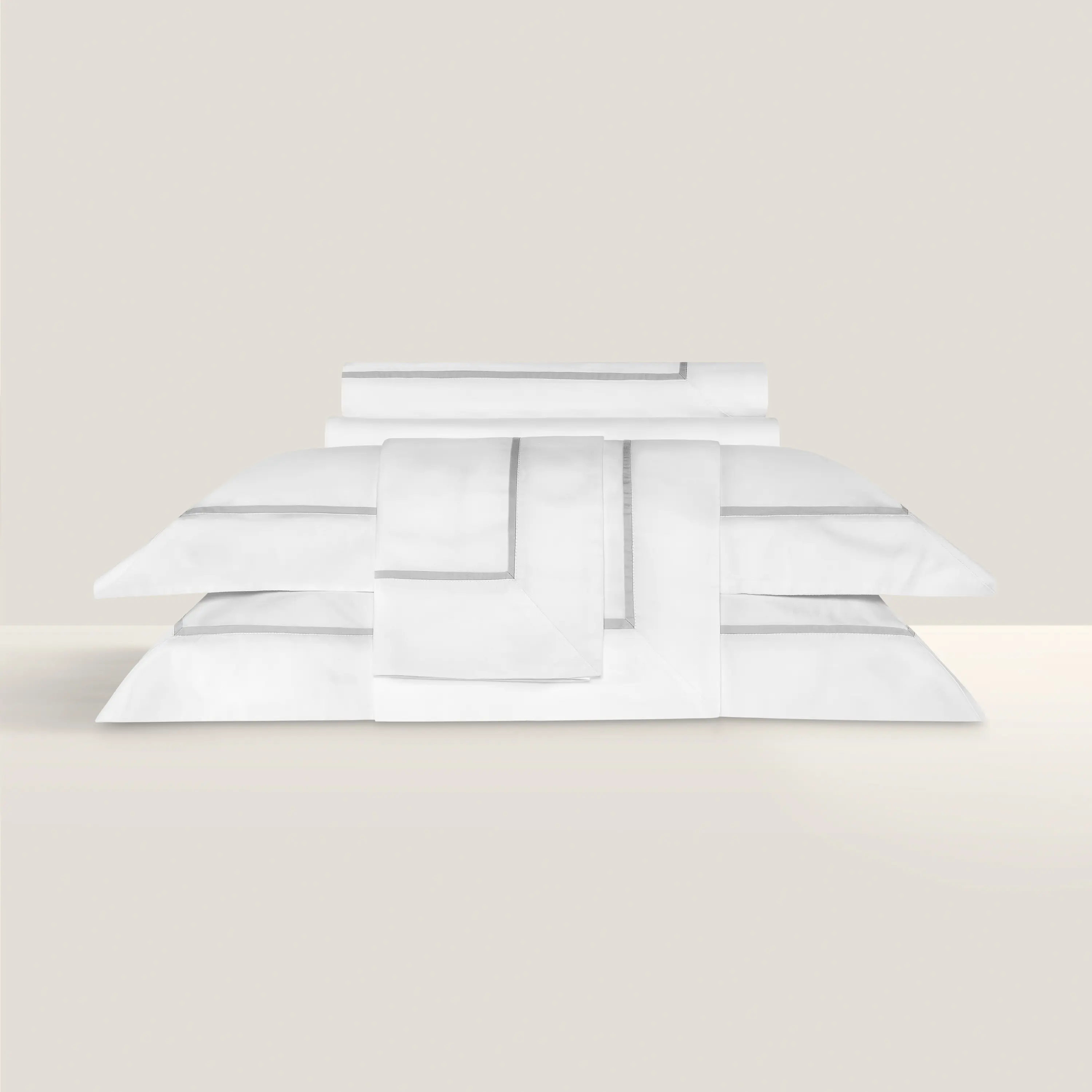 Duvet Cover - Plaza | Grey with White | Full - Image 3