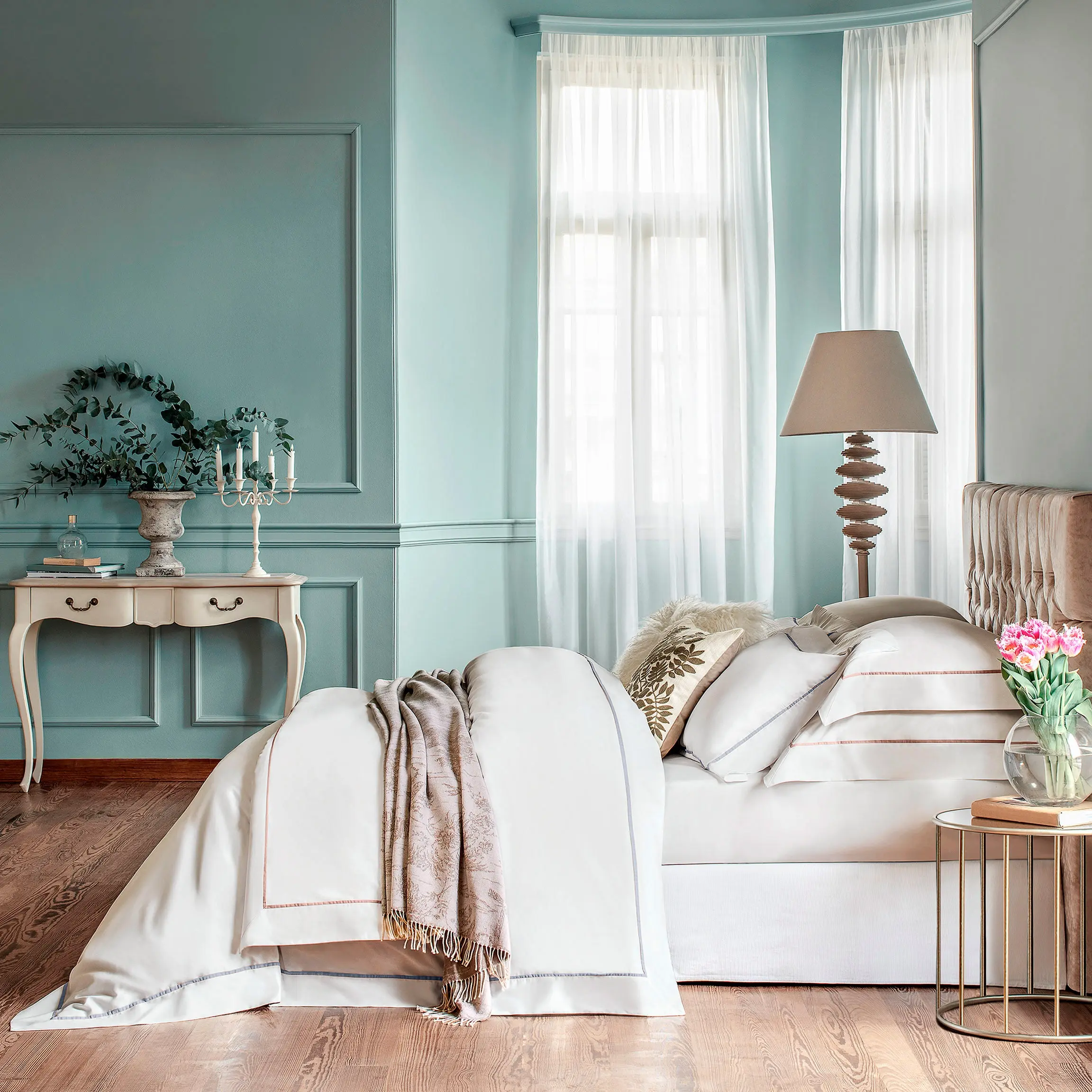 Duvet Cover - Plaza | Grey with White | King - Image 2