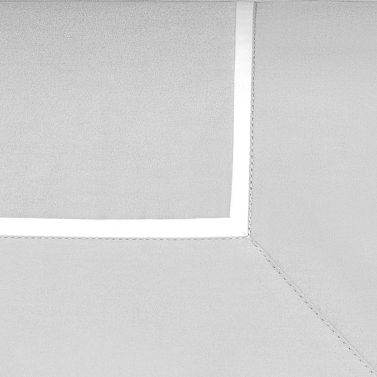 Duvet Cover - Plaza | White with Grey | Single - Image 2